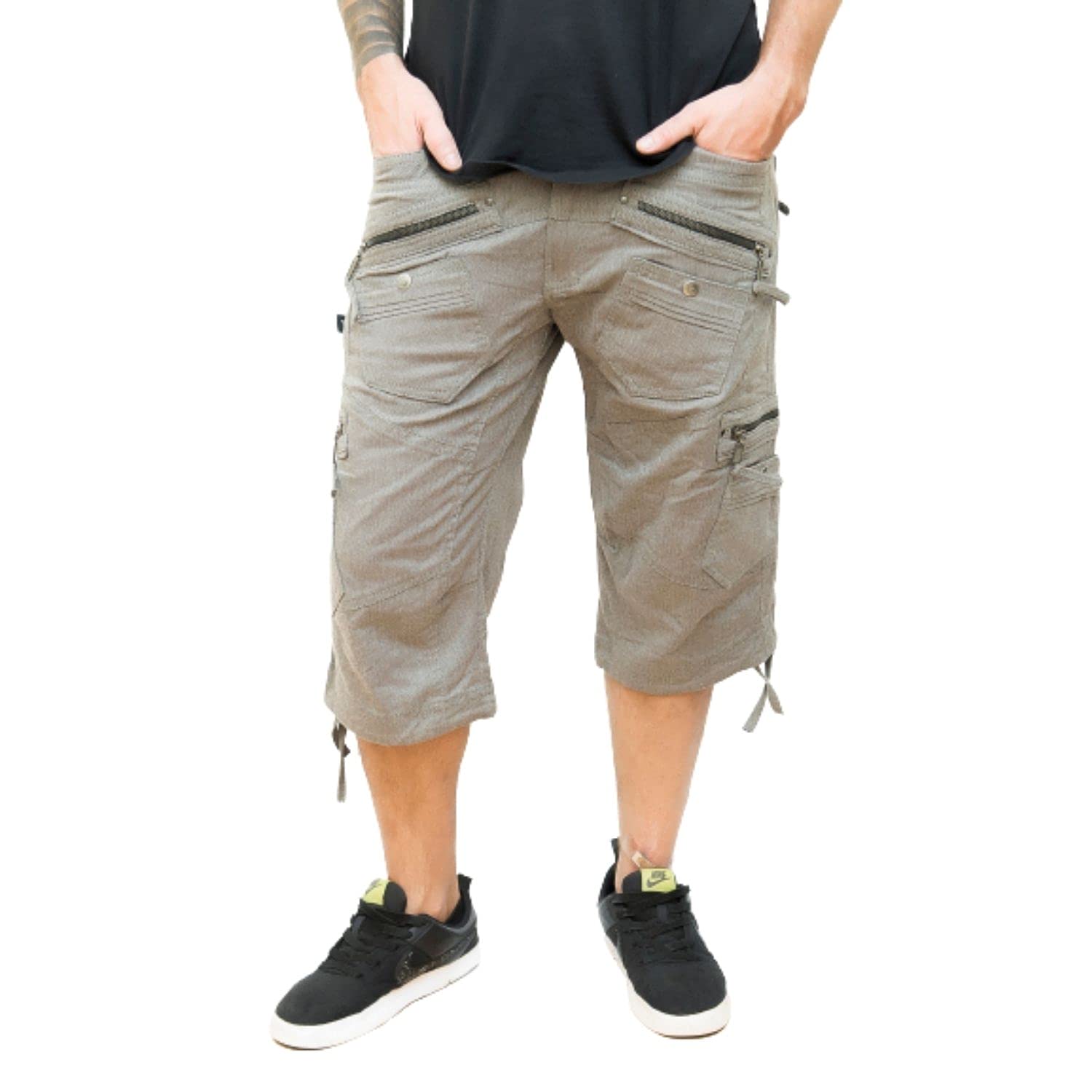 Walla Enterprises Men's Cargo Shorts with Multiple Pockets - Durable & Stylish Outdoor Work Shorts for Hiking, Camping & Casual Wear