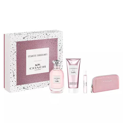 Coach Dreams 4-Piece Gift Set for Women - Perfume, Body Lotion & More | Luxury Fragrance Gift Box for Her | Perfect for Birthdays, Anniversaries & Special Occasions