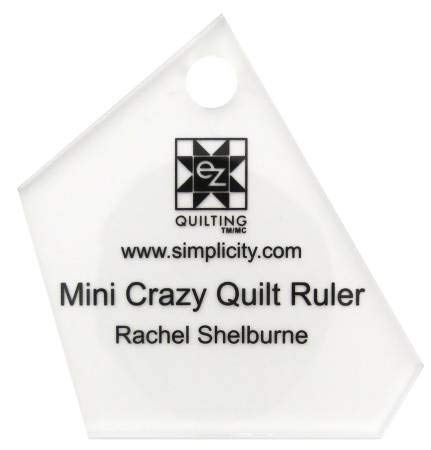 EZ Quilting Simplicity Jelly Roll Ruler - Mini Acrylic Template for Crazy Quilt Patterns | Perfect for Quilting, Sewing & DIY Craft Projects