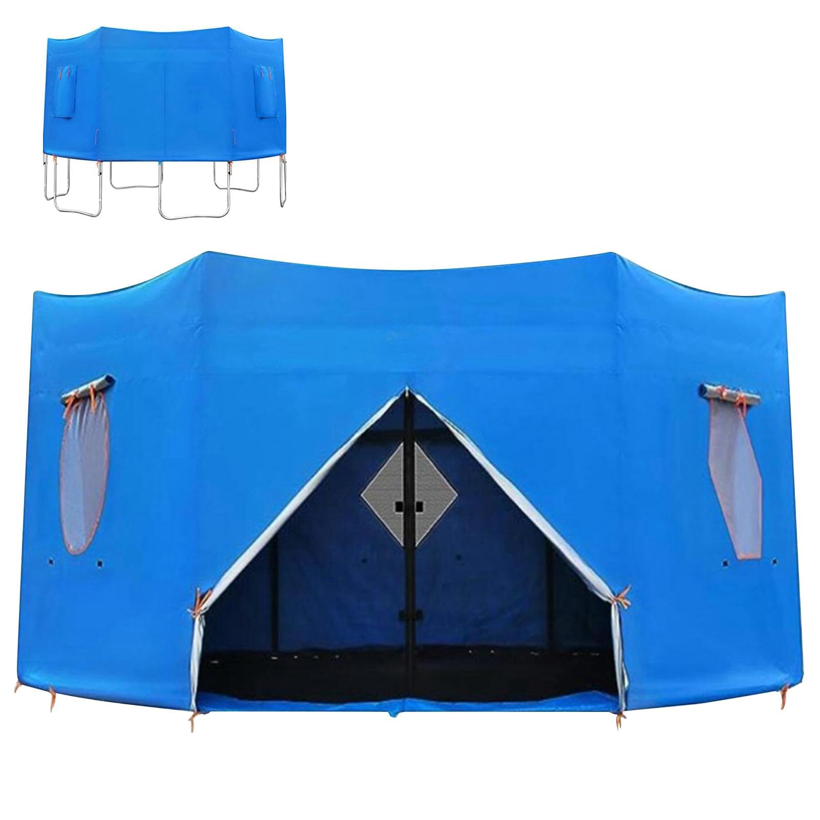 14 FT/15 FT Trampoline Tent Cover - Sun Protection Canopy for Outdoor Playgrounds | Easy to Install Trampoline Top Cover & Sunshade Accessories | Perfect for Backyard Play, Summer Shade & Kids Outdoor Activities