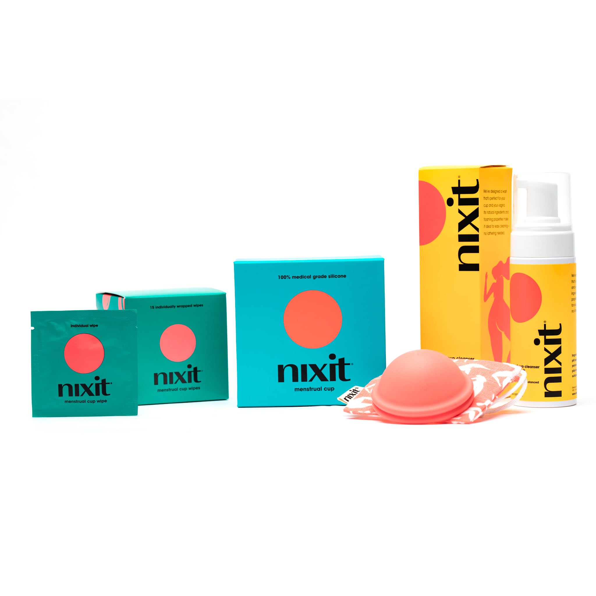 Reusable Menstrual Disc Starter Kit with Foaming Wash & Biodegradable Wipes | Eco-Friendly Period Disc for Beginners | Comfortable Leak-Proof Alternative to Tampons & Pads | Perfect for Travel, Gym & Active Lifestyles