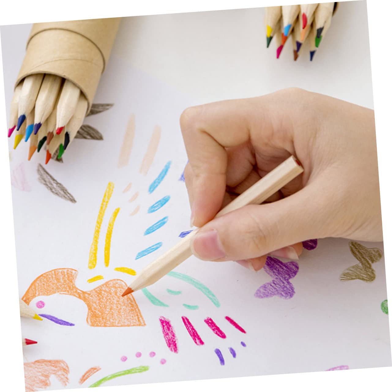 COHEALI 120 Pcs Colored Pencils Set - Vibrant Art Drawing Pencils for Kids & Adults, Professional Sketching & Coloring, Wooden School Supplies - Perfect for Classroom, Home & Office Art Projects
