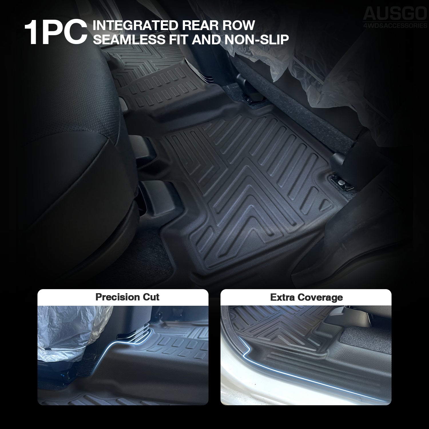 5D Custom Fit Car Floor Mats for ISUZU MUX MU X 2021-2024 Models - Waterproof & Durable All-Weather Protection for SUVs, Trucks & Off-Road Vehicles