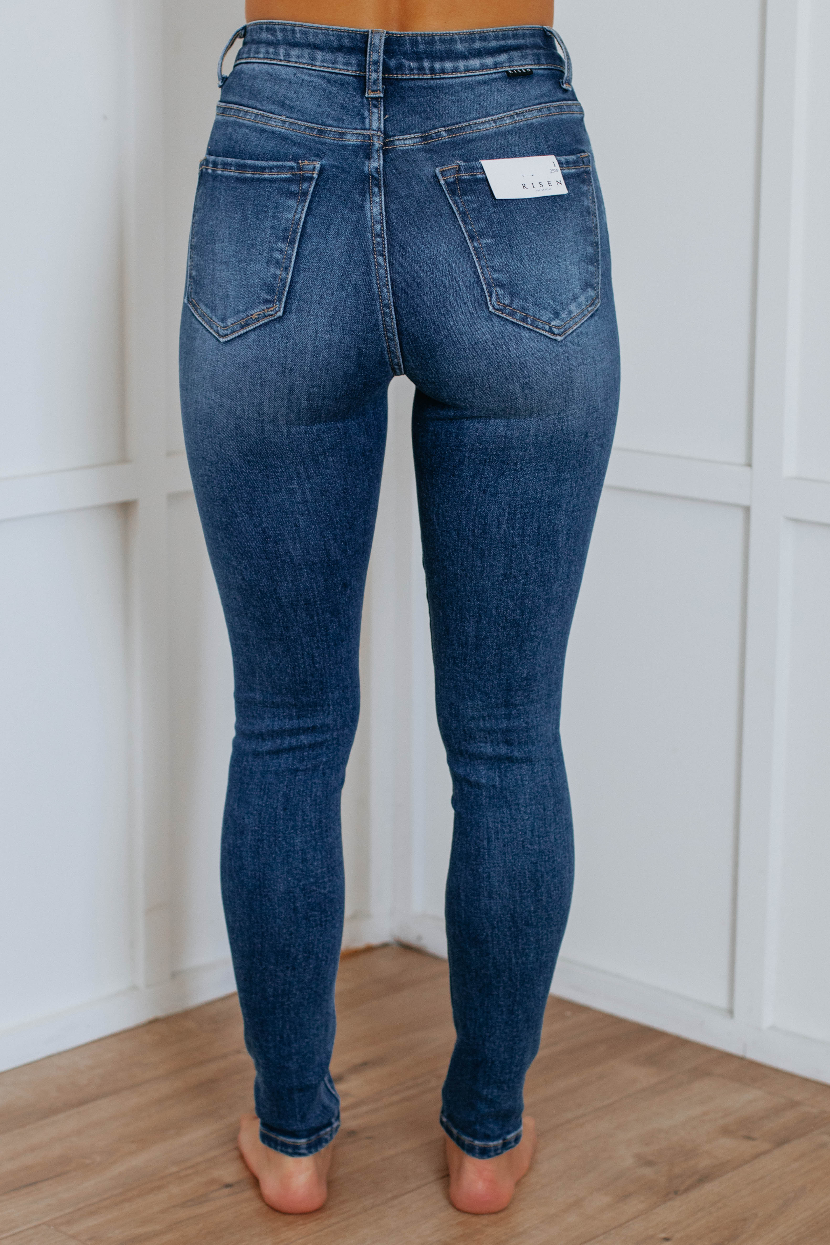 Raelyn Risen High Waist Skinny Jeans for Women - Stretch Denim Pants, Slim Fit, Comfortable & Trendy - Perfect for Casual Wear, Office & Night Out