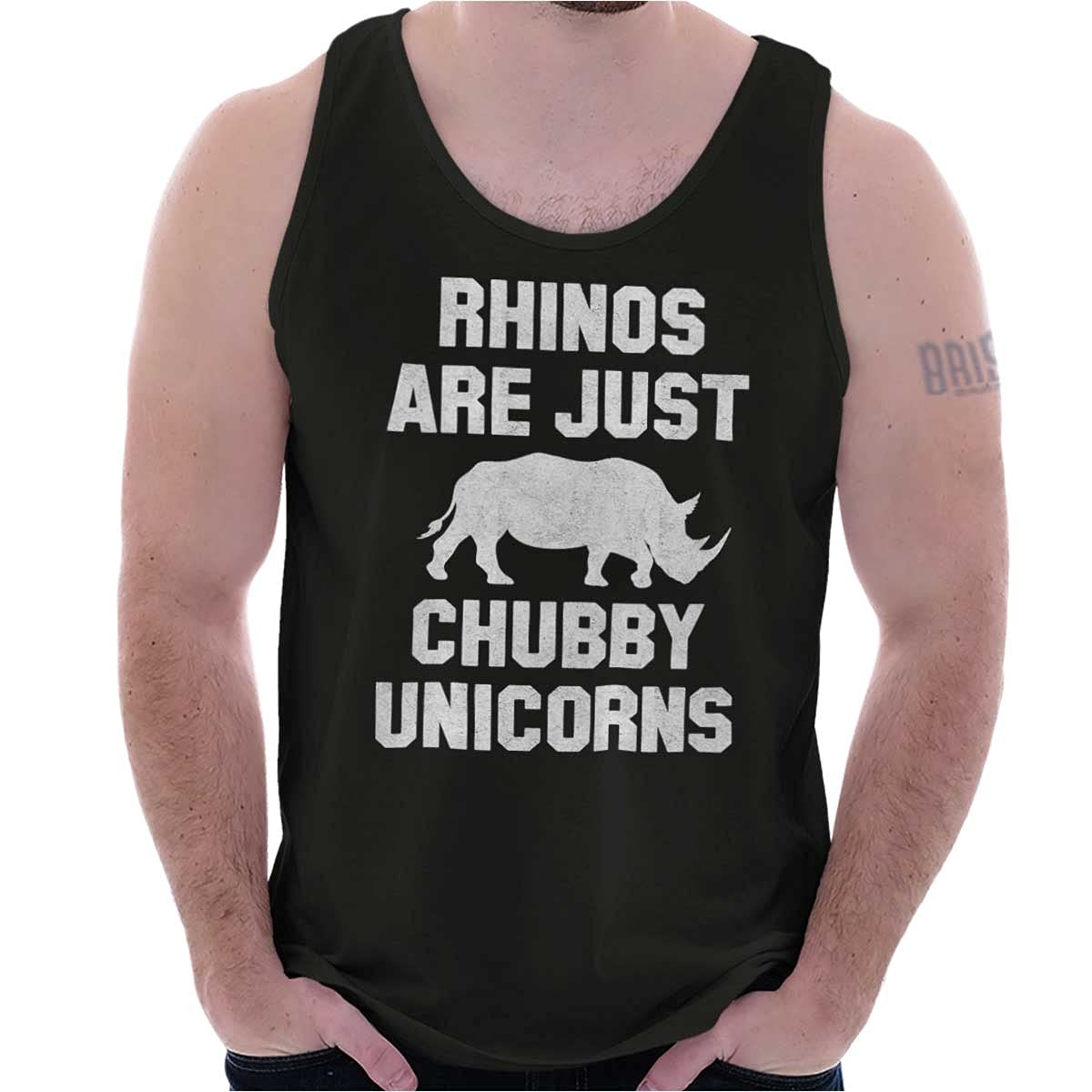 Funny Rhino Unicorn Graphic Tank Top for Men & Women - Perfect for Casual Wear, Gifts, and Unicorn Lovers