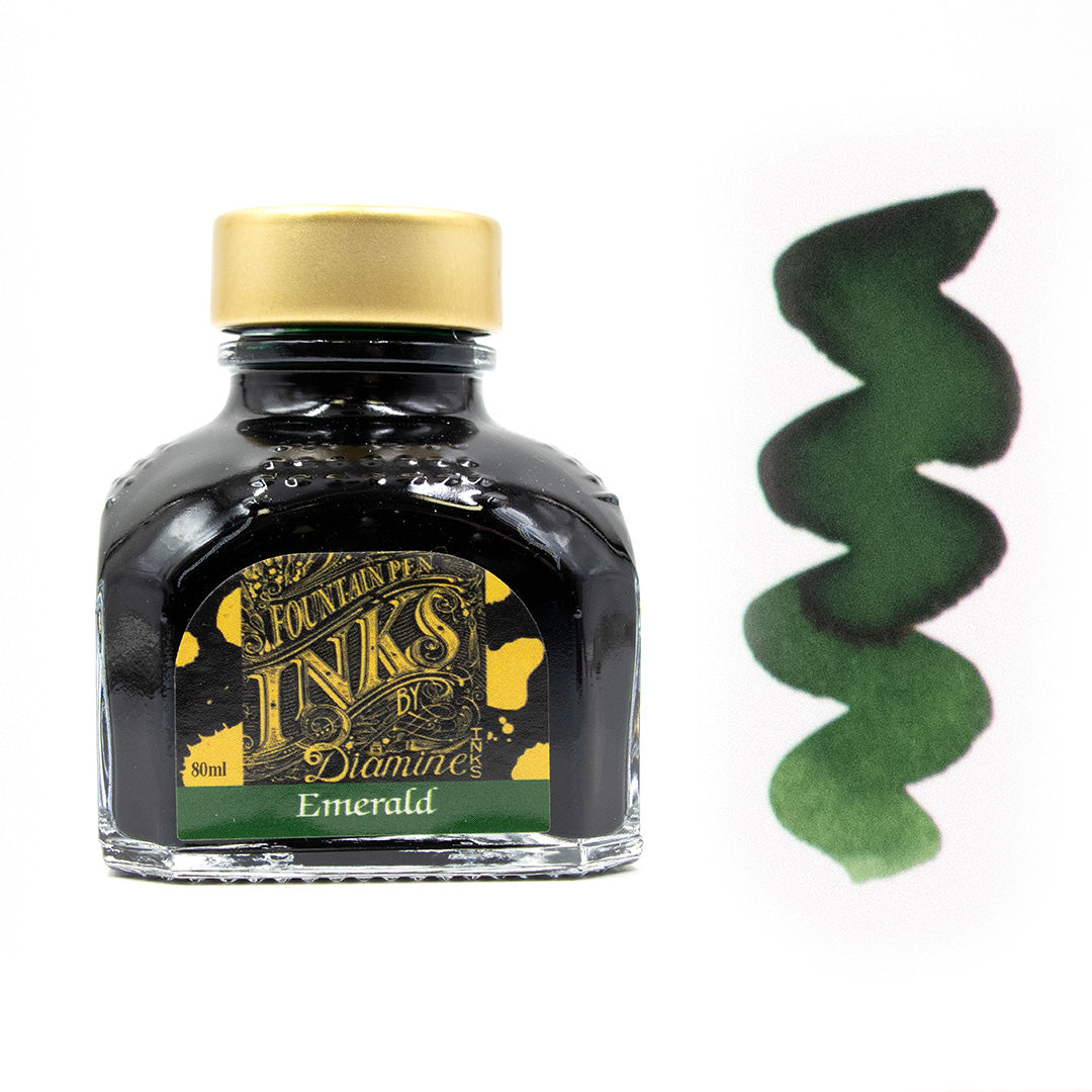 Premium Diamine Ink Bottle 80ml - Vibrant Fountain Pen Ink for Calligraphy, Journaling & Artistic Writing - Smooth Flow & Rich Colors
