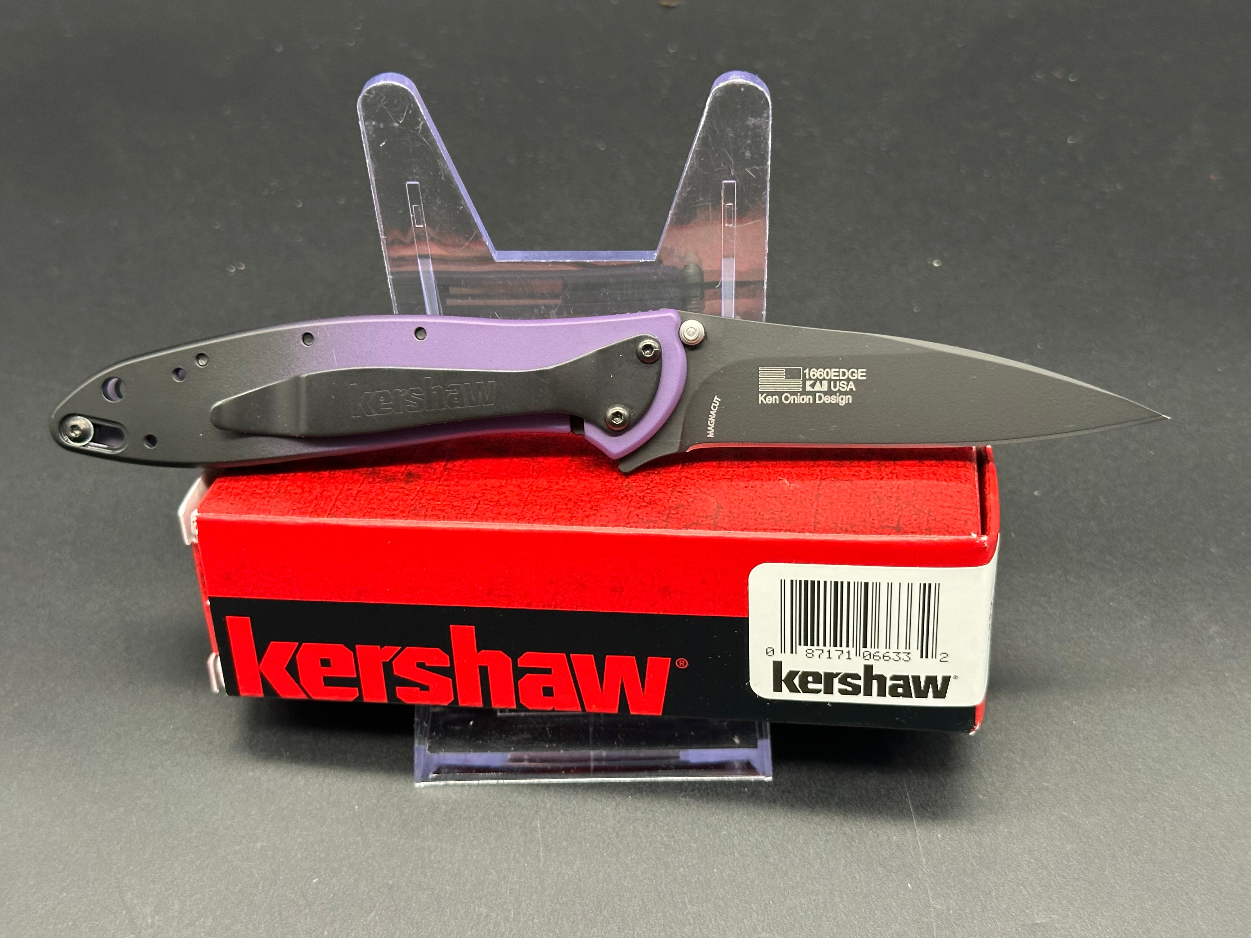 Kershaw Leak Magnacut Folding Knife with First Edition Comic Book - EDC Pocket Knife for Outdoor Camping, Hiking & Everyday Carry