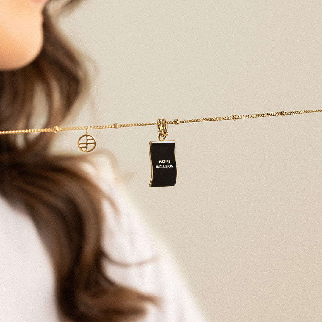 Inspire Inclusion Charm - Empowering Women's Jewelry for Everyday Wear & Special Occasions