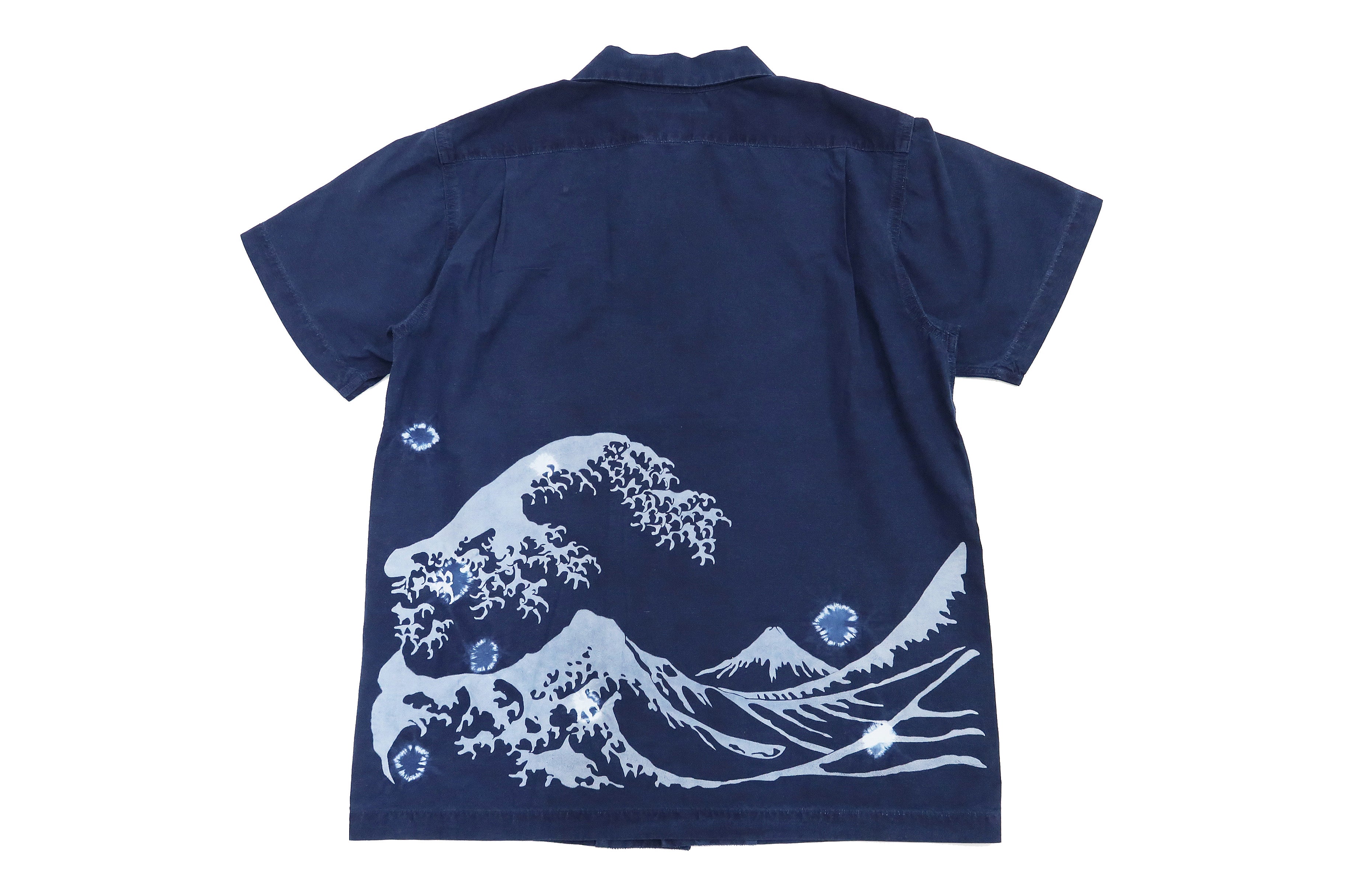 Studio D'artisan Indigo Short Sleeve Button Up Shirt for Men | Japanese Selvedge Denim Casual Shirt 5668 | Perfect for Summer Outfits & Streetwear Fashion