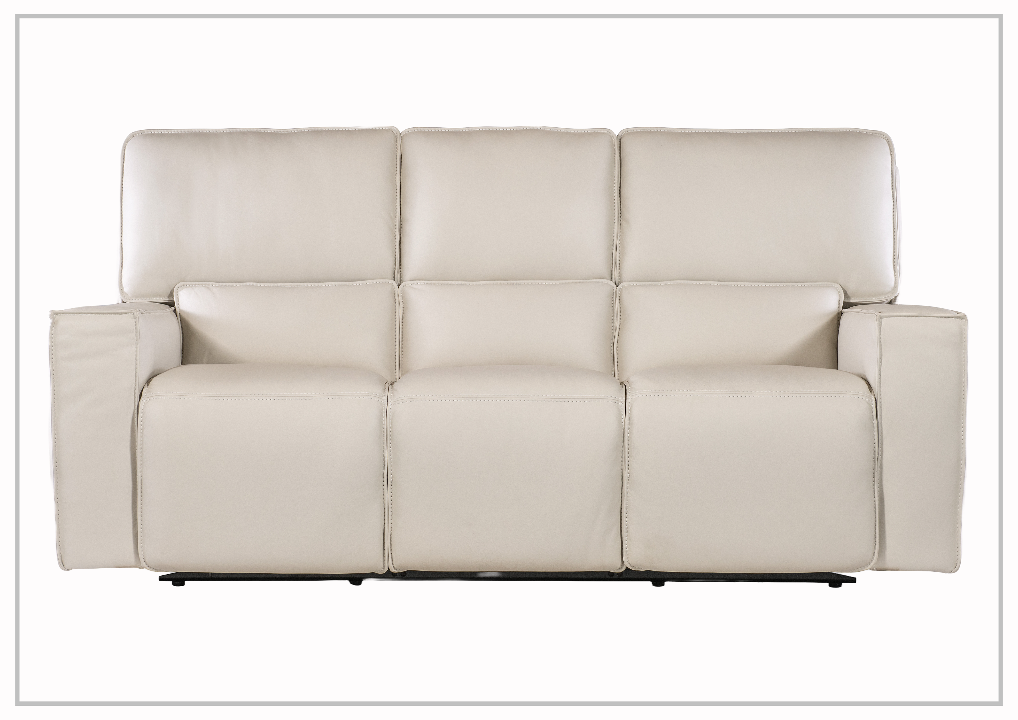 Hooker Furniture Miles Zero Gravity Power Recliner Leather Sofa - Adjustable Electric Recliner with Lumbar Support for Living Room, Home Theater & Office Comfort