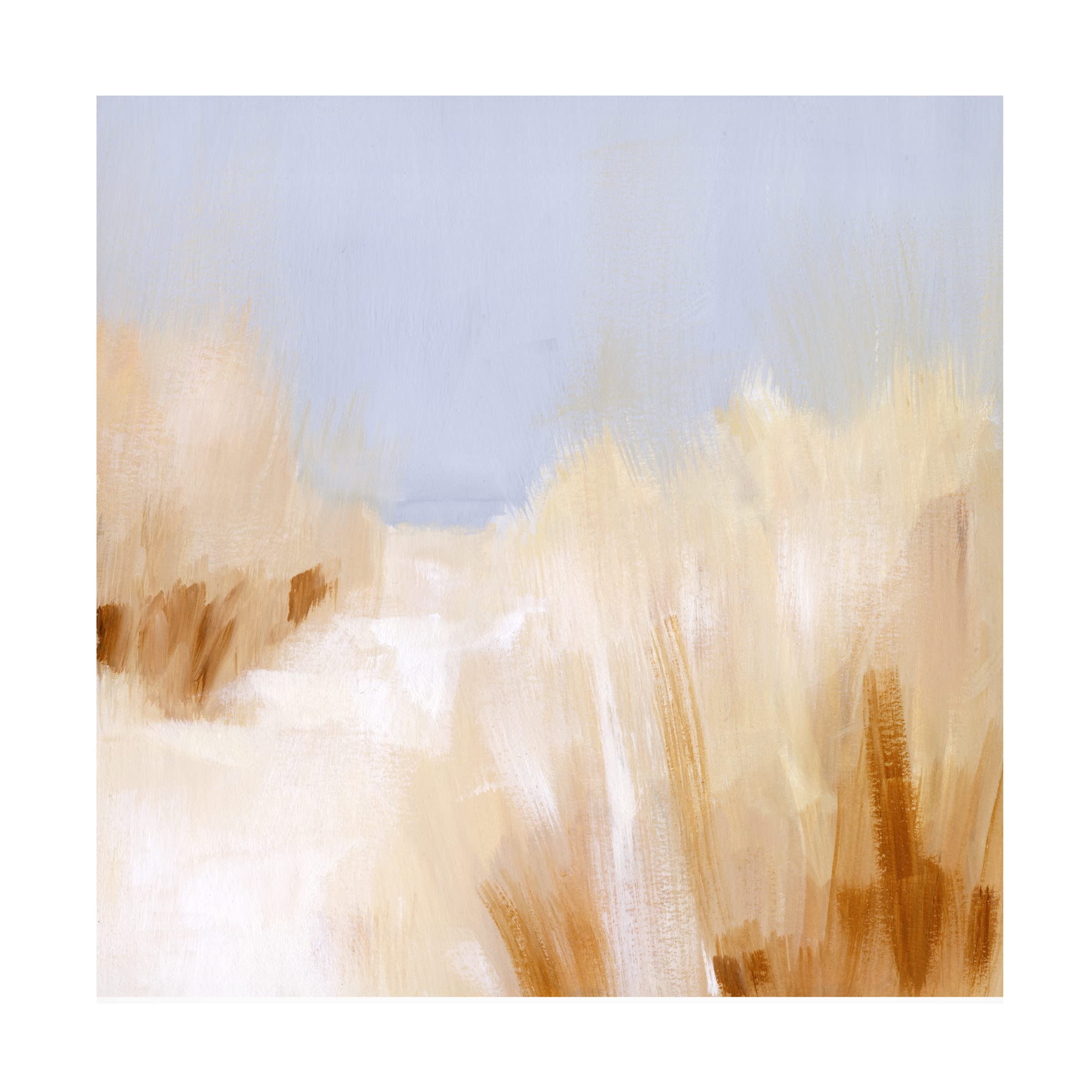 Victoria Borges 'Beach Grass Impression II' Canvas Wall Art Print - Coastal Home Decor for Living Room, Bedroom & Office | Trademark Fine Art Collection