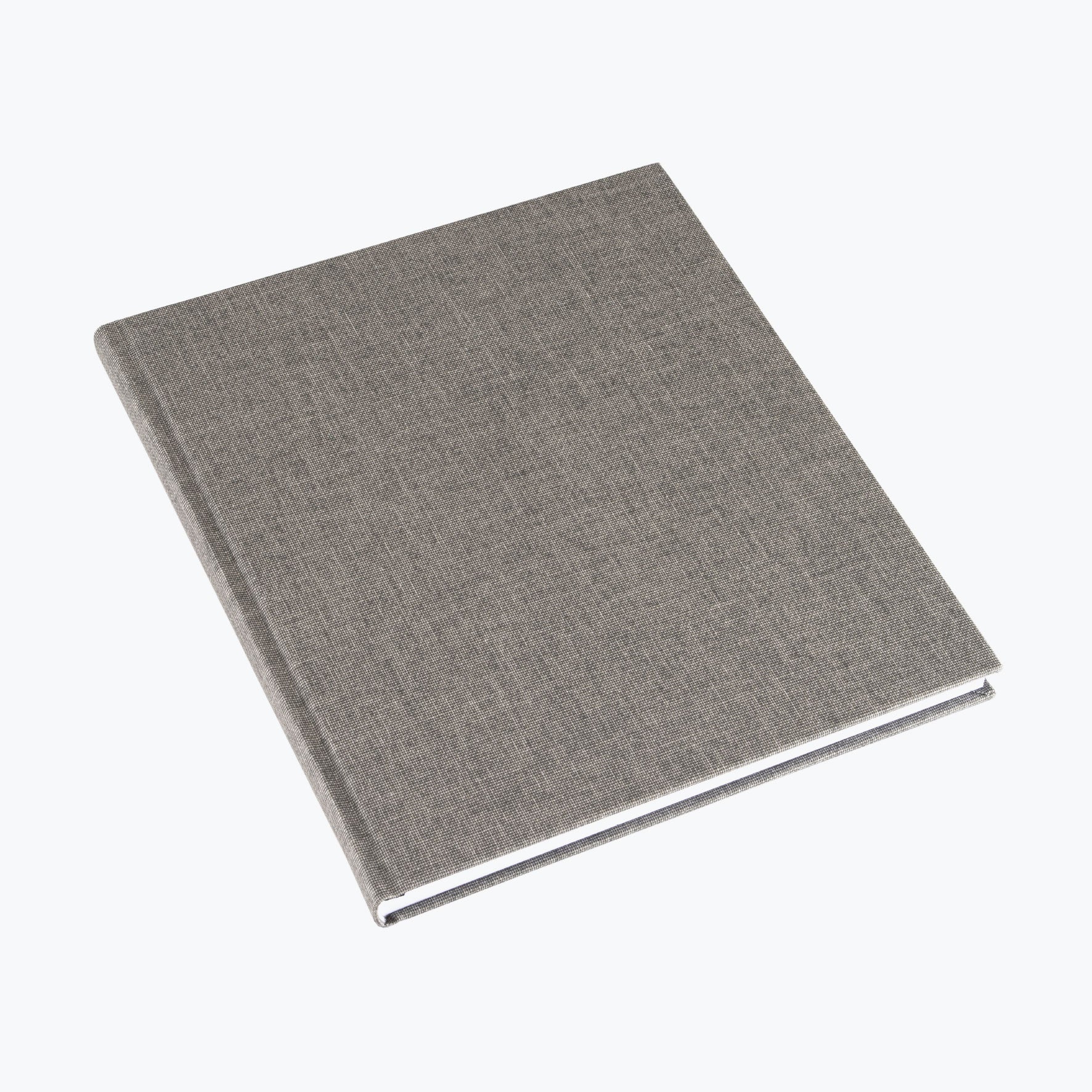 Premium Cloth Notebook - Large Size Light Grey - Perfect for Journaling, Sketching & Office Use | Bookbinders Design