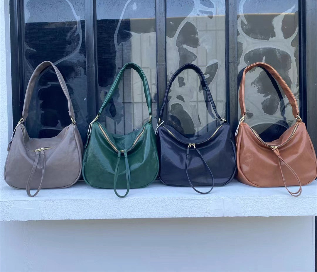 Genuine Italian Leather Crossbody Bag for Women - Stylish & Durable Shoulder Purse for Work, Travel & Everyday Use