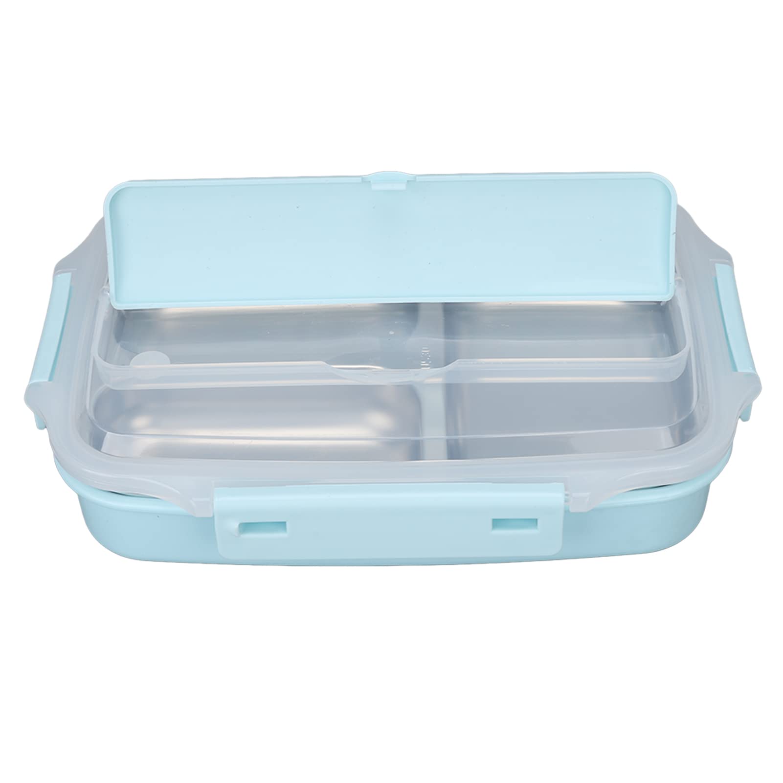 Insulated 3-Compartment Leakproof Stainless Steel Lunch Box for School, Office, Picnic & Camping - BPA-Free 304 Stainless Steel Bento Box (Sky Blue) | Perfect for Meal Prep, Kids Lunch, Work & Outdoor Activities