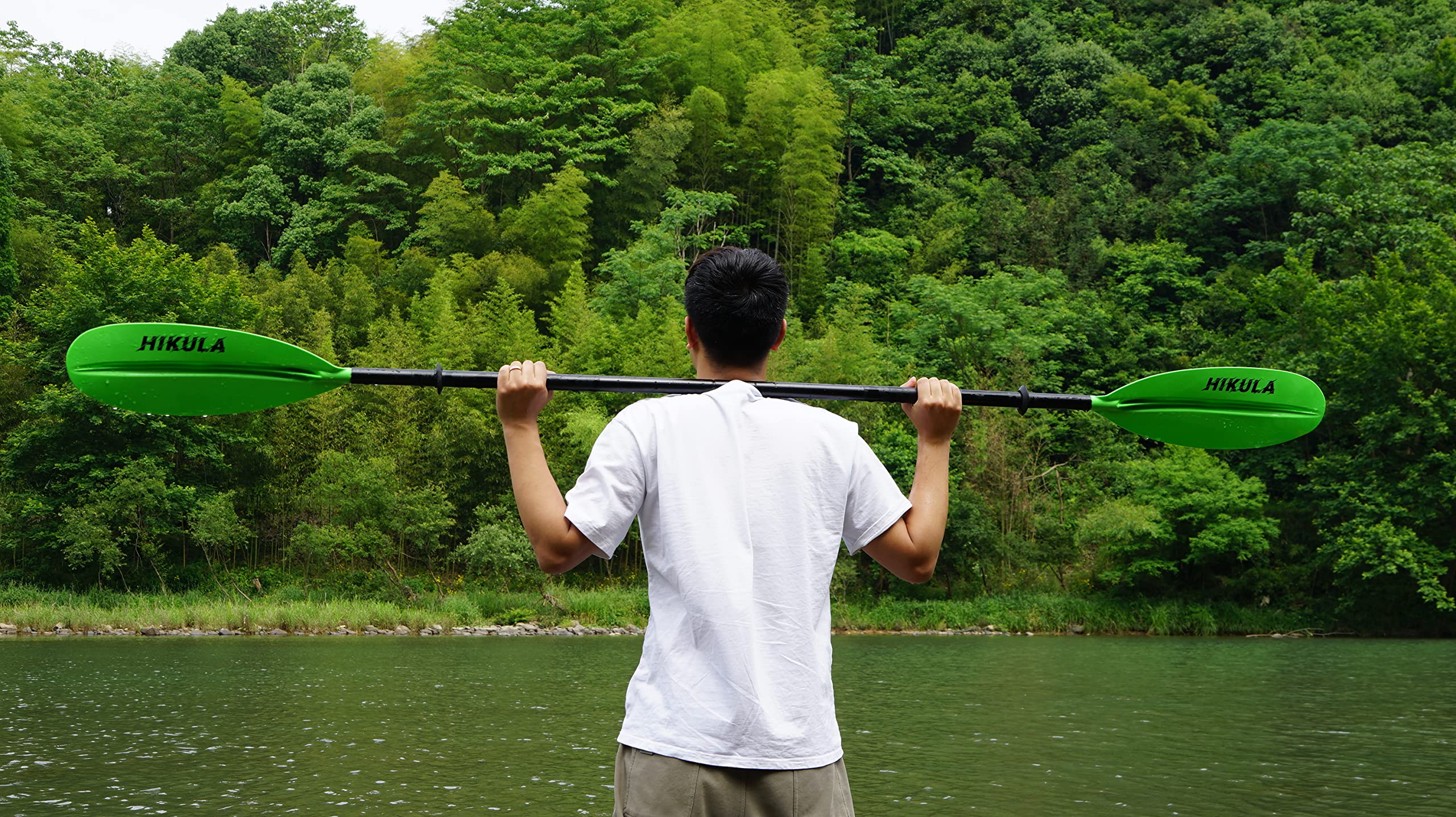 Premium 4-Piece Kayak Paddle - Lightweight Aluminum Shaft & Floating PP Blades (86.6in/220cm & 90.5in/230cm Options) - Ideal for Recreational Kayaking, Fishing, and Water Sports Adventures
