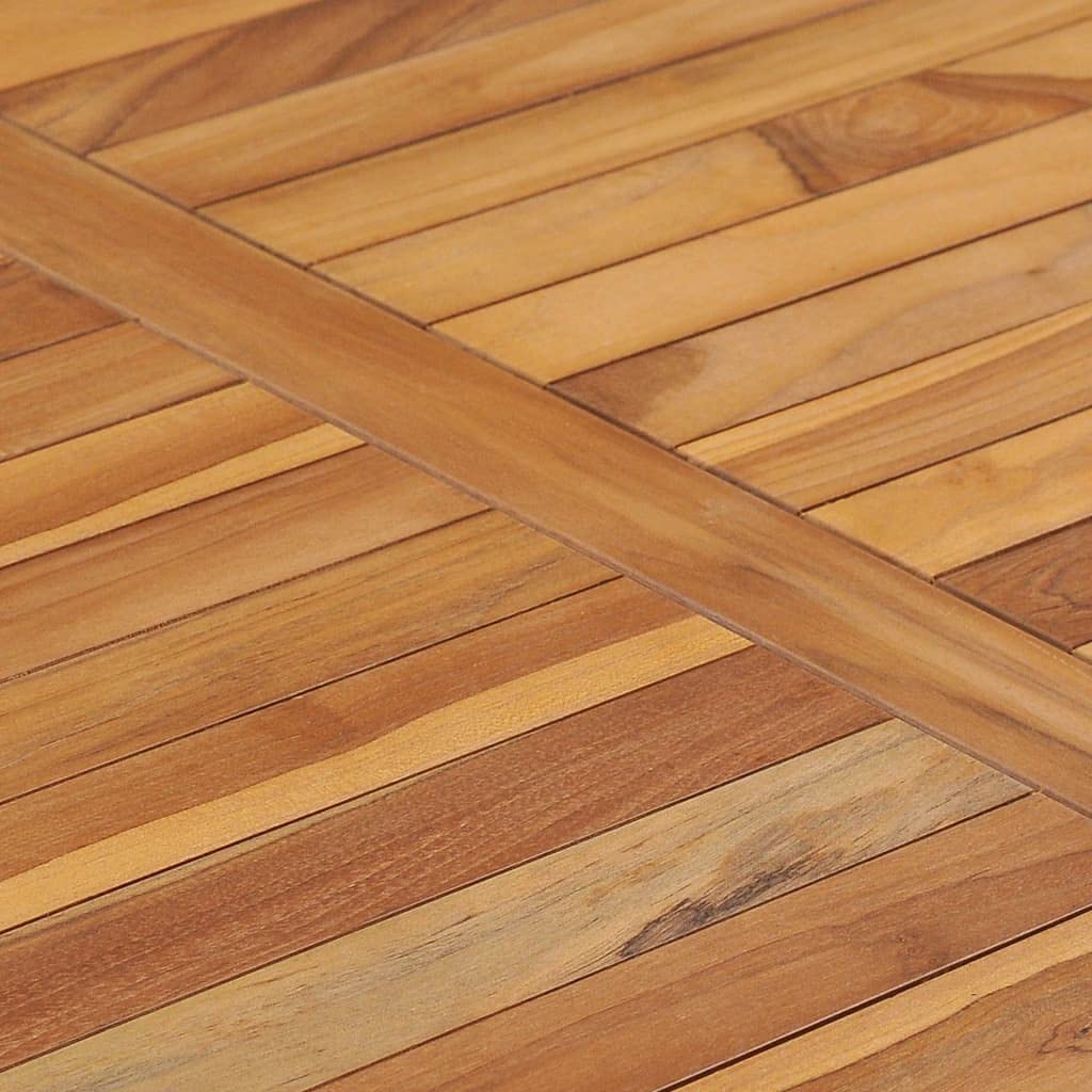 Premium Solid Teak Wood Square Patio Dining Table - 47.2