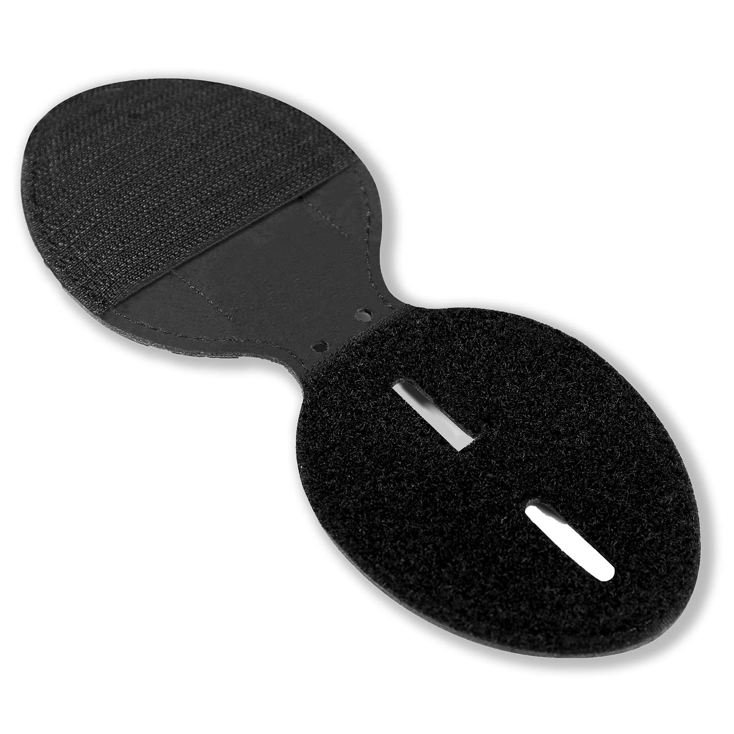 AKITSUMA Genuine Cowhide Police Badge Holder with Metal Clip & Chain - Universal Black Law Enforcement Badge Case for Officers, Security & First Responders - Perfect for Duty Belts, Uniforms & Professional Use