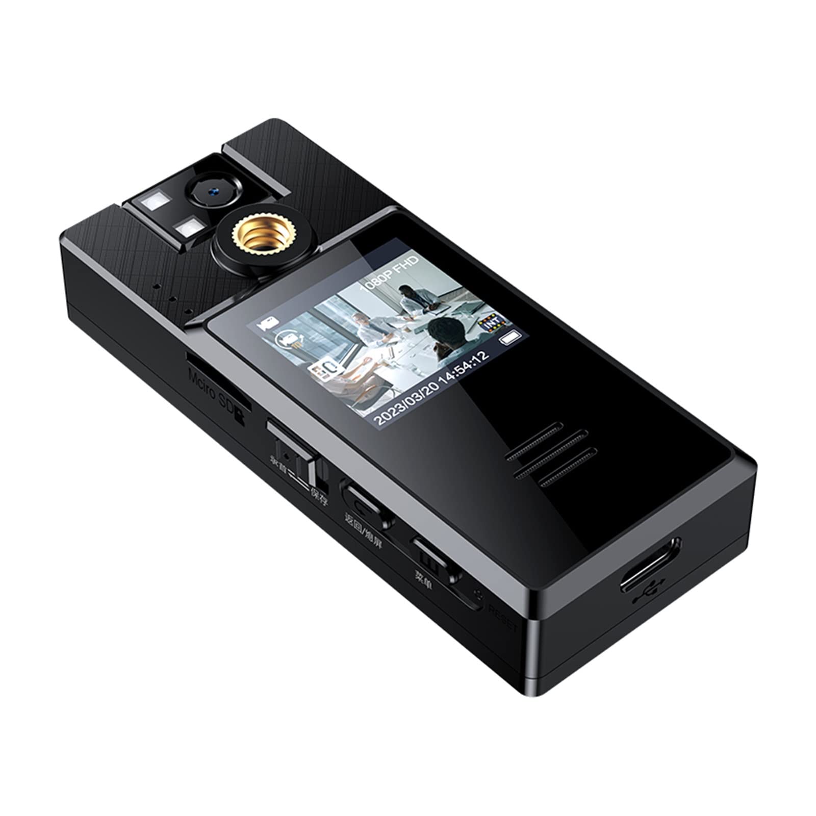 BODORME A52 1080P Full HD Action Camera with Motion Detection, 360° Rotatable Clip & 8GB TF Card - Perfect for Sports, Adventure, Vlogging & Underwater Recording