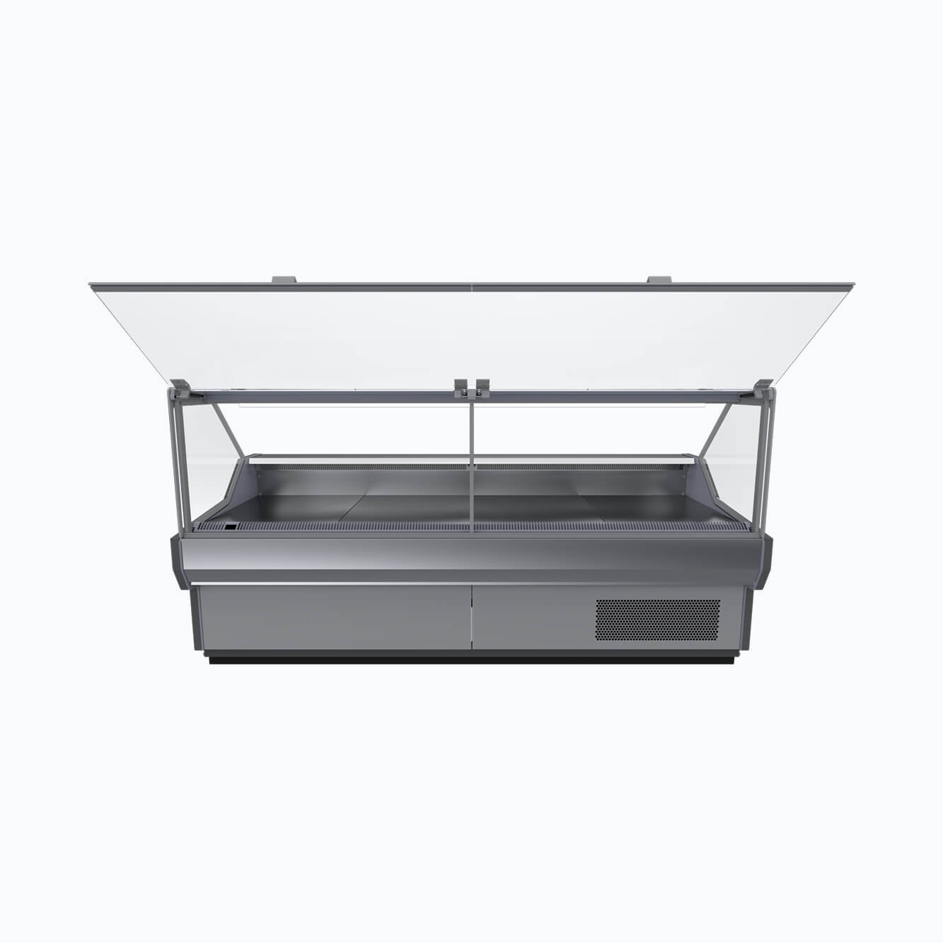 Bromic DDSG NR Square Glass Deli Display Case - Commercial Refrigerated Food Showcase for Delis, Bakeries & Cafes - Perfect for Displaying Sandwiches, Pastries & Fresh Foods