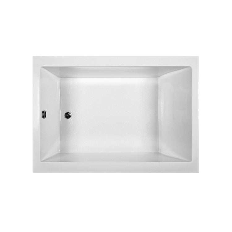 Elite Ultra Whirlpool 60 x 42 Inch Undermount Acrylic Air Tub Andrea 12 - 116 Gallon Rectangular Bathtub with Biscuit Edge (21.25 Inch Depth) for Luxury Spa Bathroom & Relaxing Hydrotherapy at Home