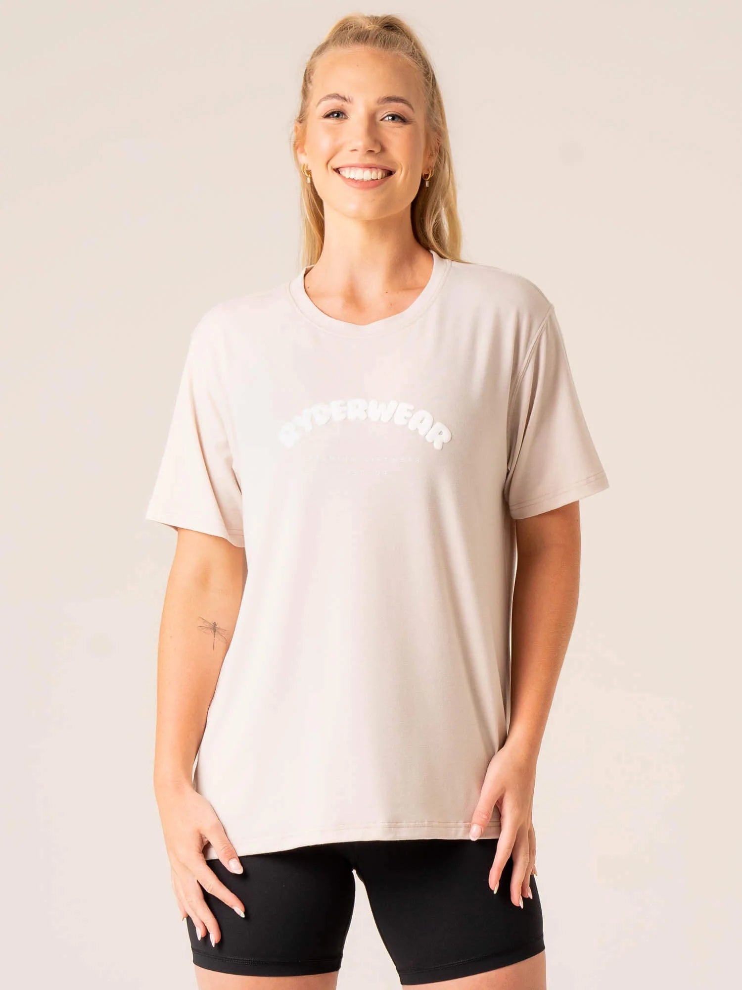 Off Side Longline T-Shirt in Chalk - Stylish and Comfortable Men's Streetwear for Casual Outings and Everyday Wear