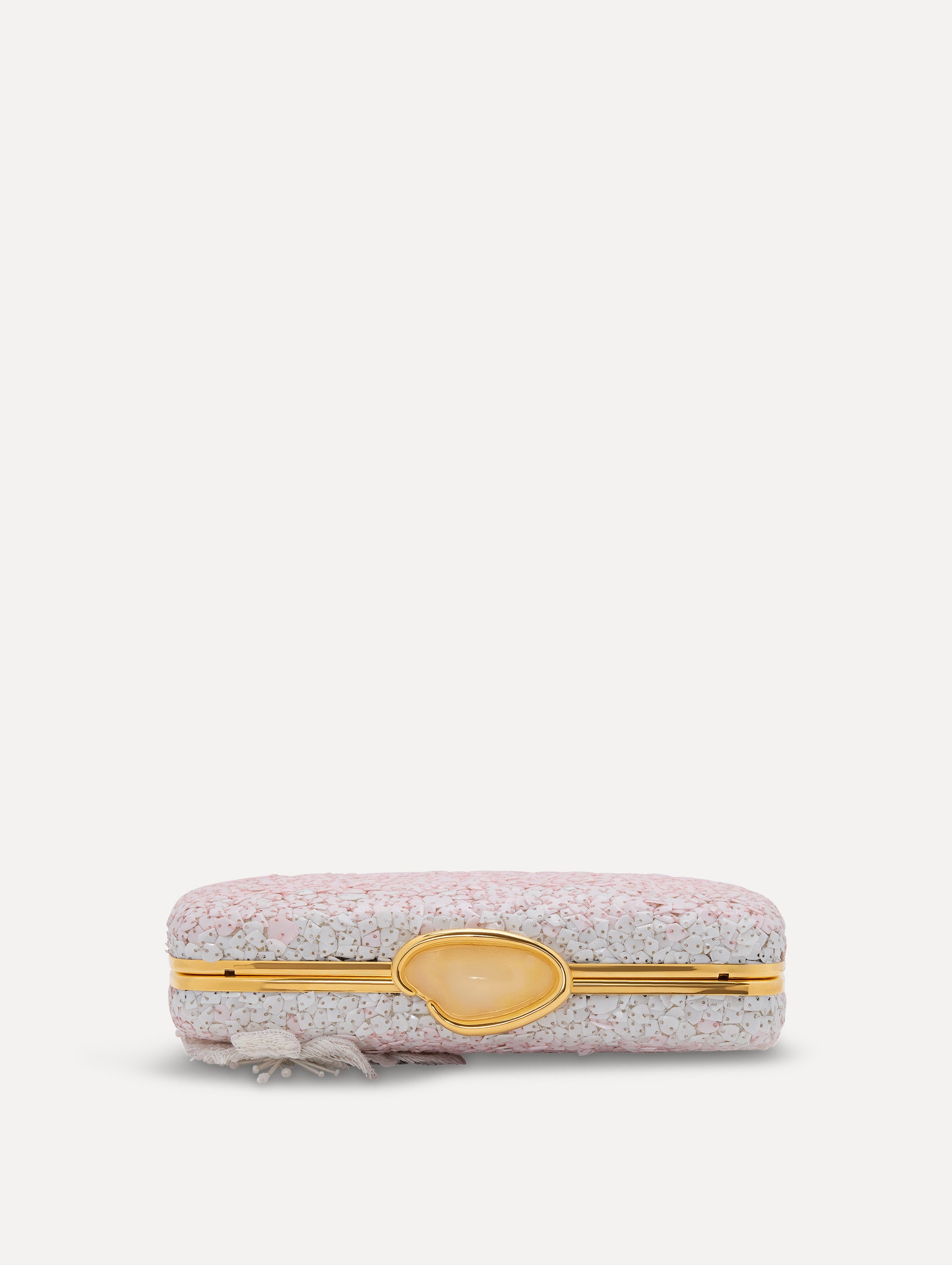 Cherry Blossom Sequin Clutch Bag for Women - Elegant Evening Party Purse with Rhinestone Decorations - Perfect for Weddings, Prom, and Special Occasions