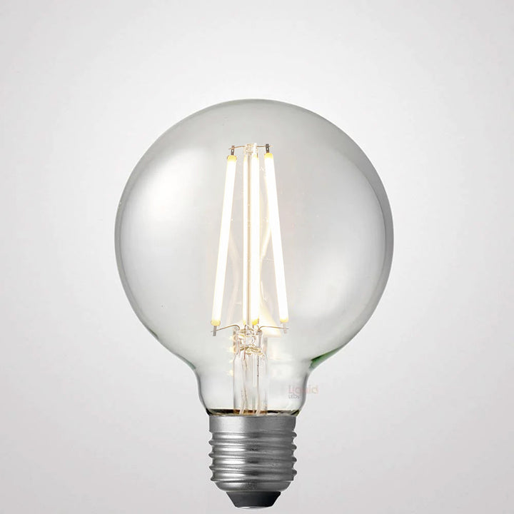 12W G95 Clear Dimmable LED Globe Bulb - Cool White 5000K, Energy Efficient Light Bulb for Home, Office, and Commercial Lighting
