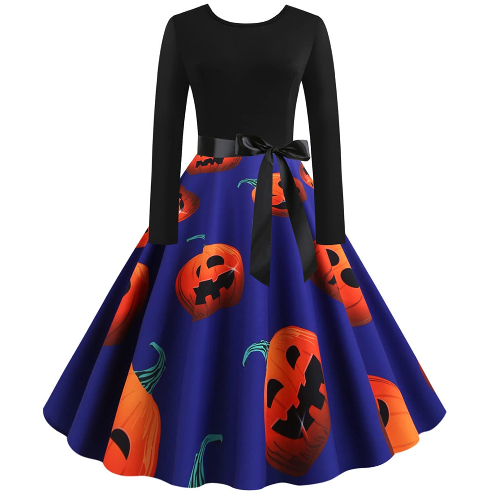 Vintage Halloween Dresses for Women - Long Sleeve Gothic Witch Costume, Elegant Lace Party Dress for Halloween, Cosplay & Themed Parties - Perfect for Trick or Treat, Costume Contests & Spooky Events