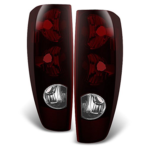 AKKON Dark Red LED Tail Lights Replacement for Chevy Colorado & GMC Canyon - Left Driver Side & Right Passenger Side - Enhanced Safety & Style for Night Driving & Off-Road Adventures
