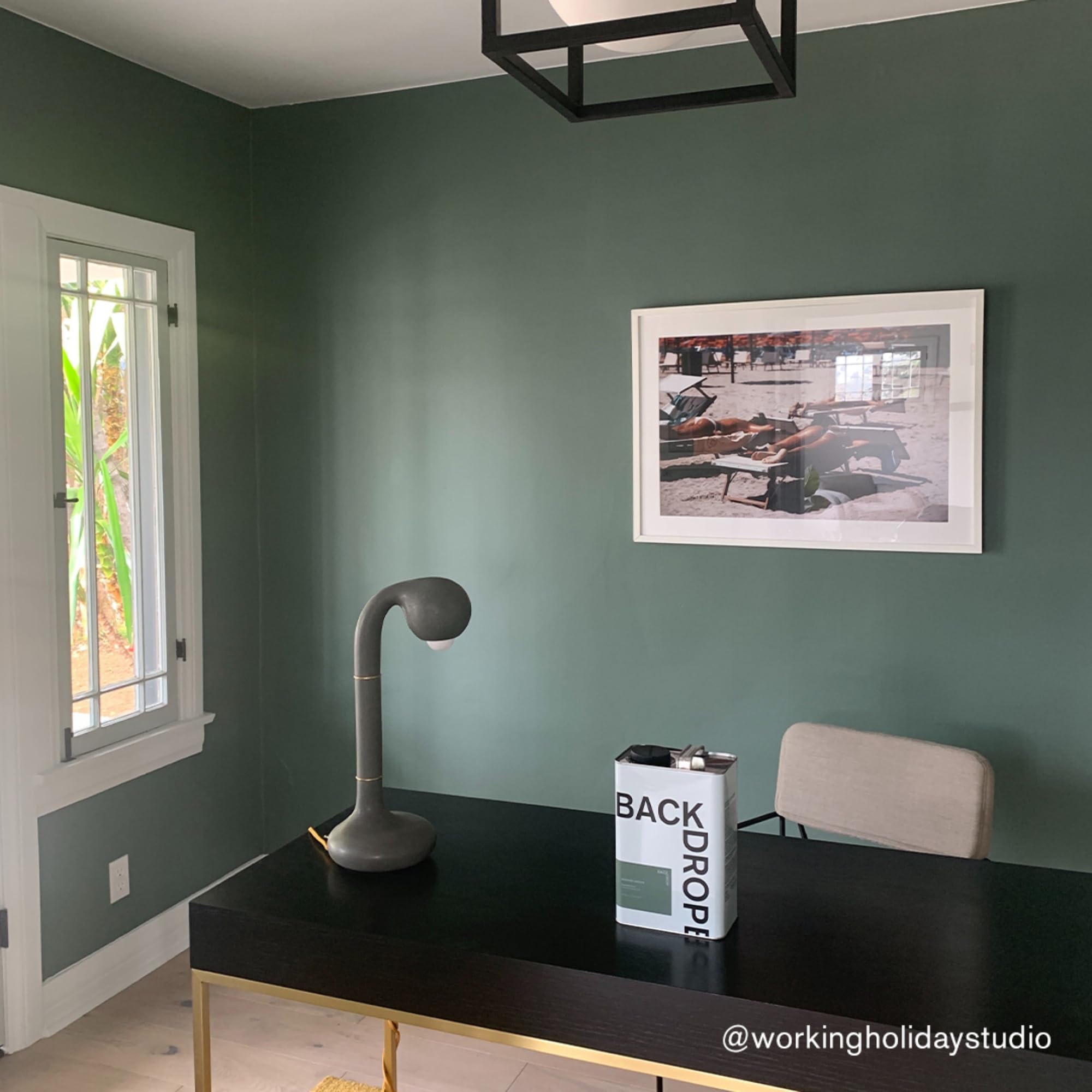 Premium Interior Paint - Standard Semi Matte, Low Sheen Finish | Self-Priming, Low VOC, Green Wise Certified | Dark Green with Blue Undertone (Weekend Upstate) | 0.5 Gallon | Perfect for Living Rooms, Bedrooms & Home Offices