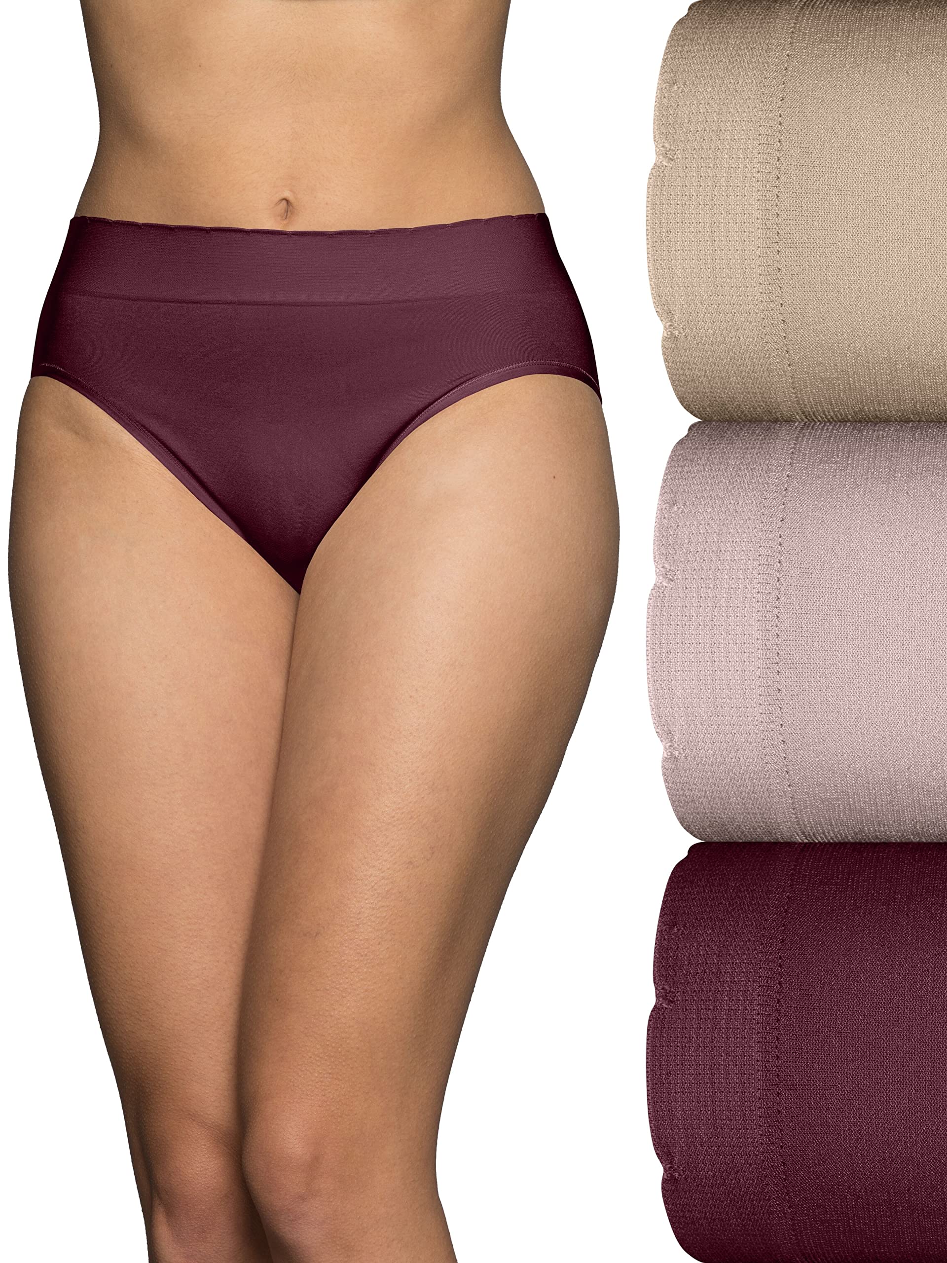 Vanity Fair Women's Seamless Underwear - Light Smoothing No Pinch No Show Panties for Everyday Comfort | Perfect for Work, Yoga & Travel