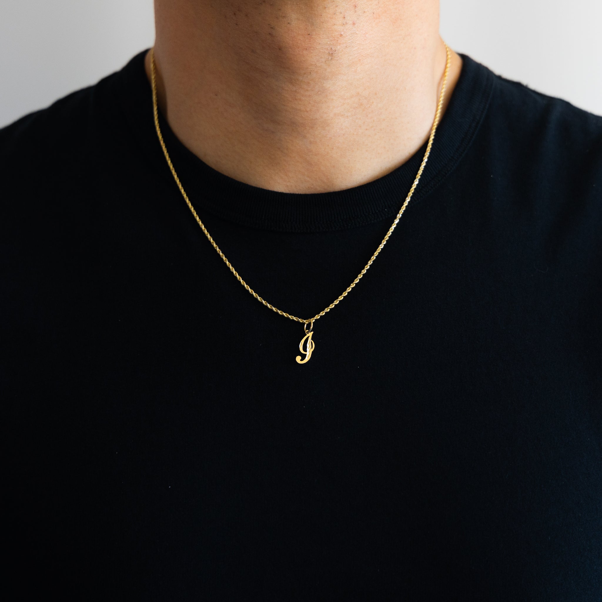 14K Gold Cursive Letter 