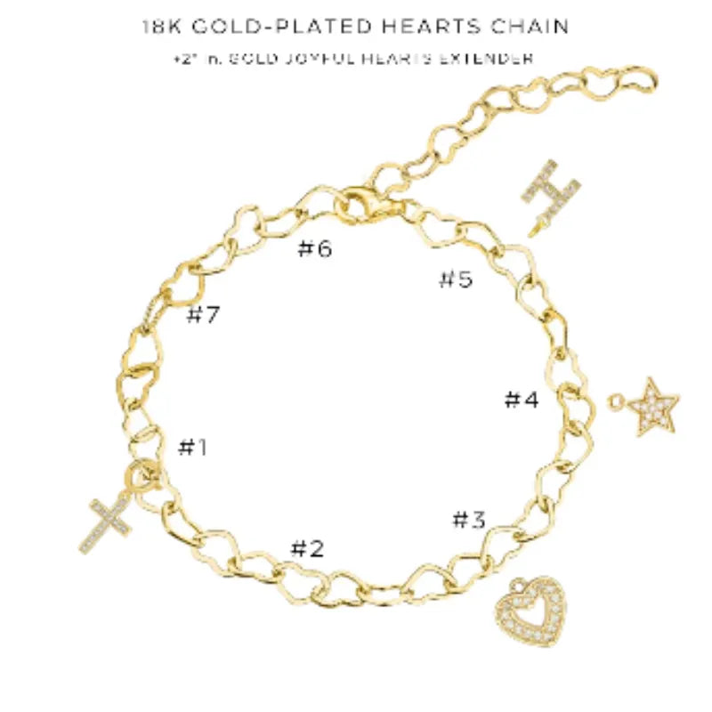 Charm Bracelet with Assorted Charms - Elegant Adjustable Jewelry for Women & Girls - Perfect for Gifts, Parties & Everyday Wear