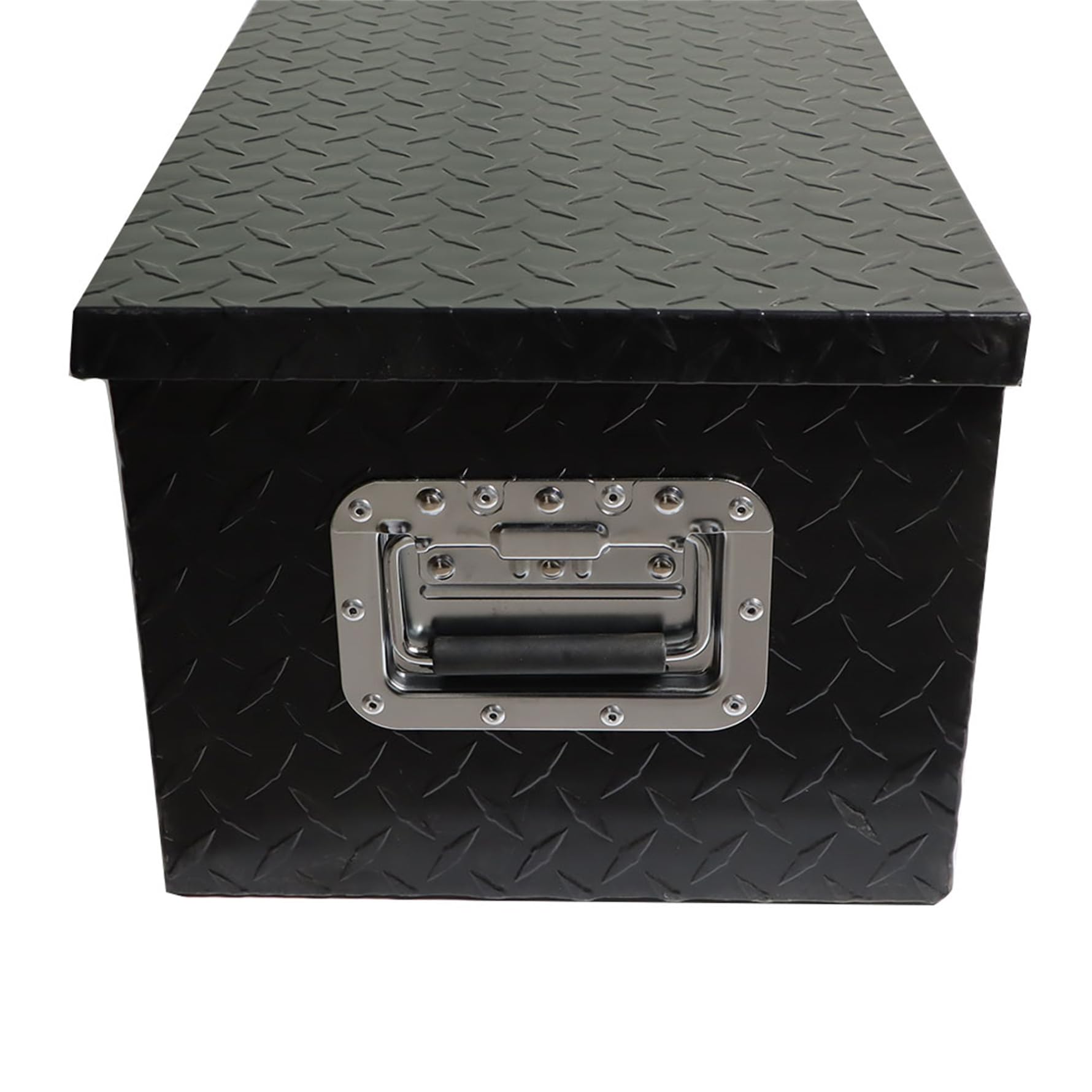 30in Aluminum Pickup Truck Tool Box with Lock & Side Handle - Heavy Duty Black Storage for Tools & Equipment | Perfect for Truck Bed Organization & Work Site Security