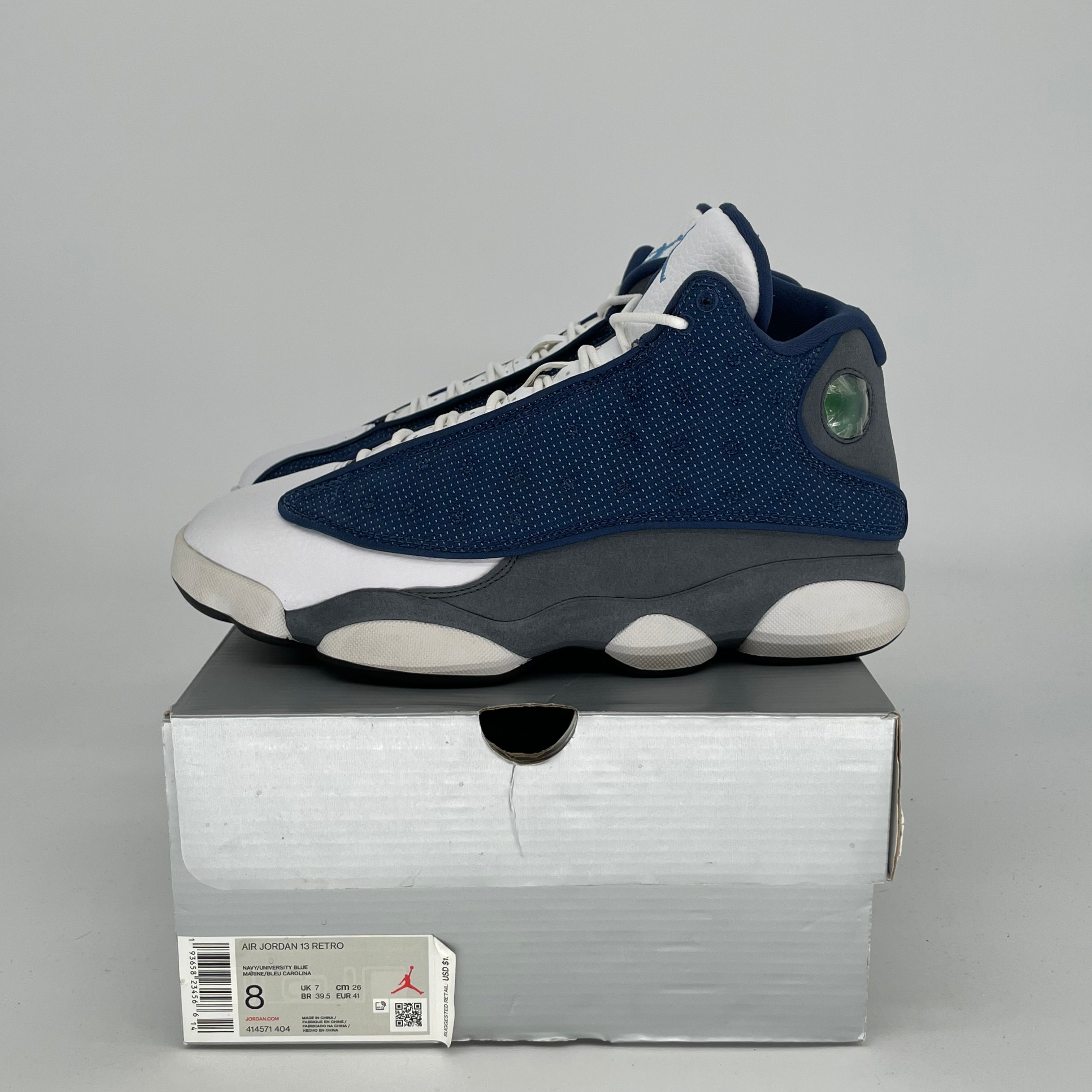 Original Air Jordan 13 Retro 'Flint' Basketball Shoes - Men's Size 8 / Women's Size 9.5W (Style Code 414571-404) - Perfect for Streetwear & Court Performance
