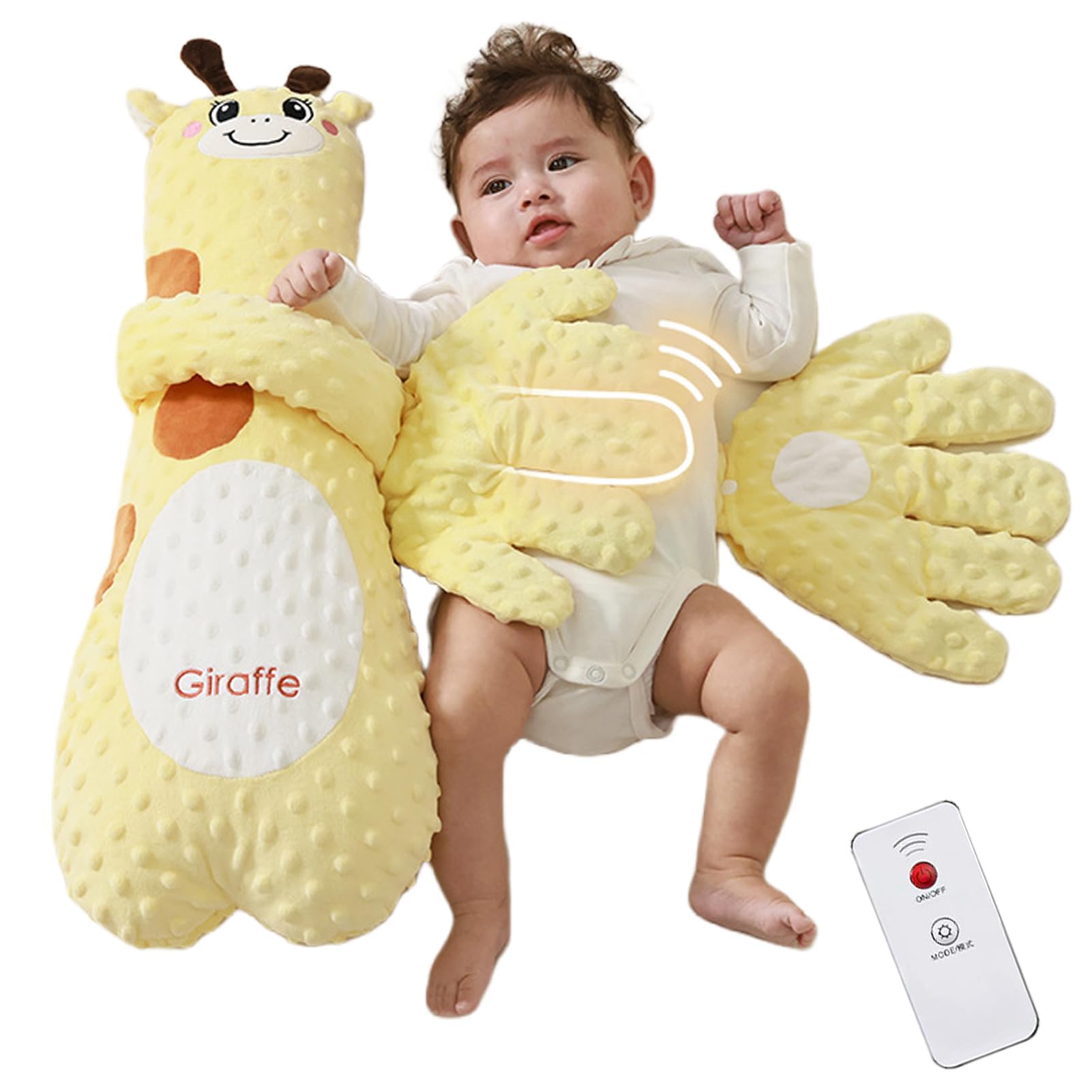 Automatic Baby Patter for Sleep - Soothing Giraffe Sleep Buddy with Patting Hand for Newborns & Infants - Perfect for Nursery, Bedtime & Soothing Fussy Babies