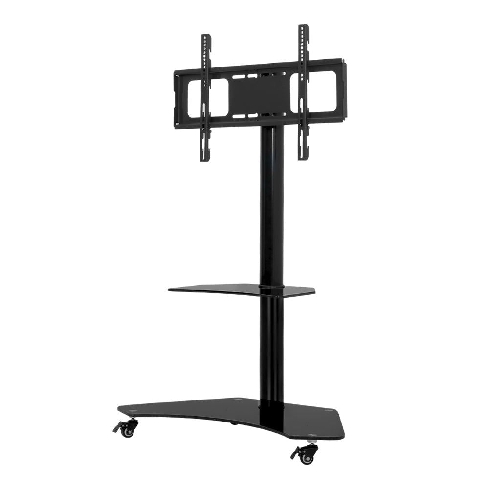 Artiss Mobile TV Stand for 32-70 Inch TVs - Adjustable Height Rolling TV Cart with Wheels, Universal TV Mount Bracket - Perfect for Living Room, Bedroom, or Office Entertainment Setup