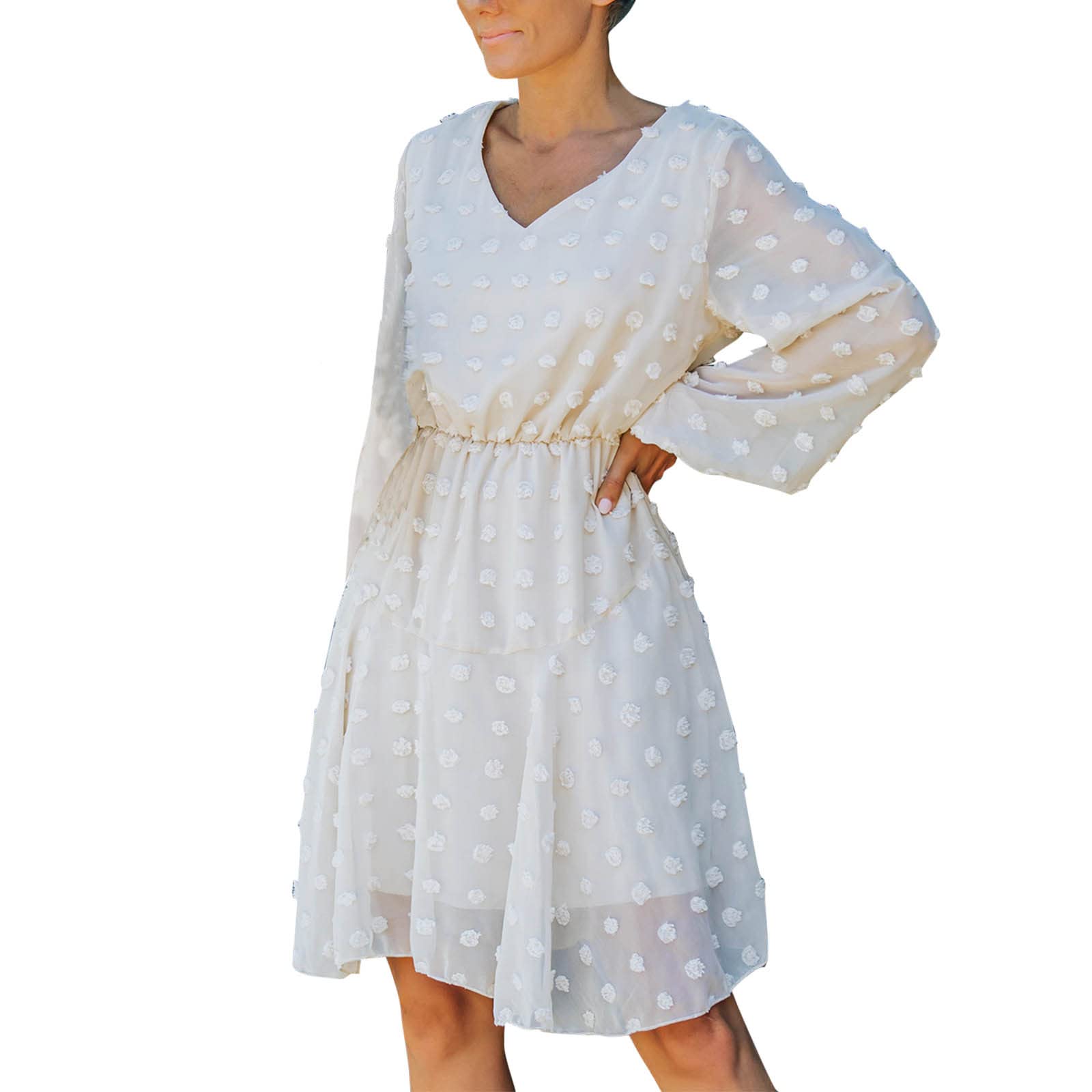 **KCocoo Women's Plus Size Maxi Dress - White Summer Beach & Formal Midi Dress for Casual Outings, Vacations & Special Occasions**