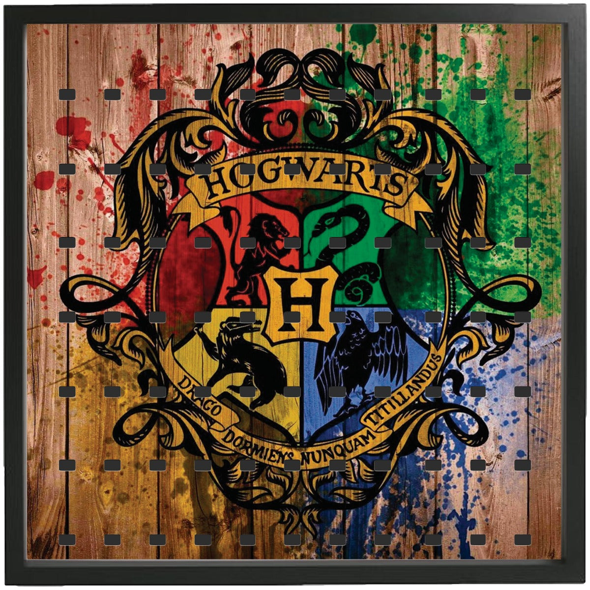 Hogwarts Houses Display Frame for LEGO® Harry Potter Minifigures - Perfect for Collectors & Home Decor - Showcase Your LEGO® Minifigures in Style
