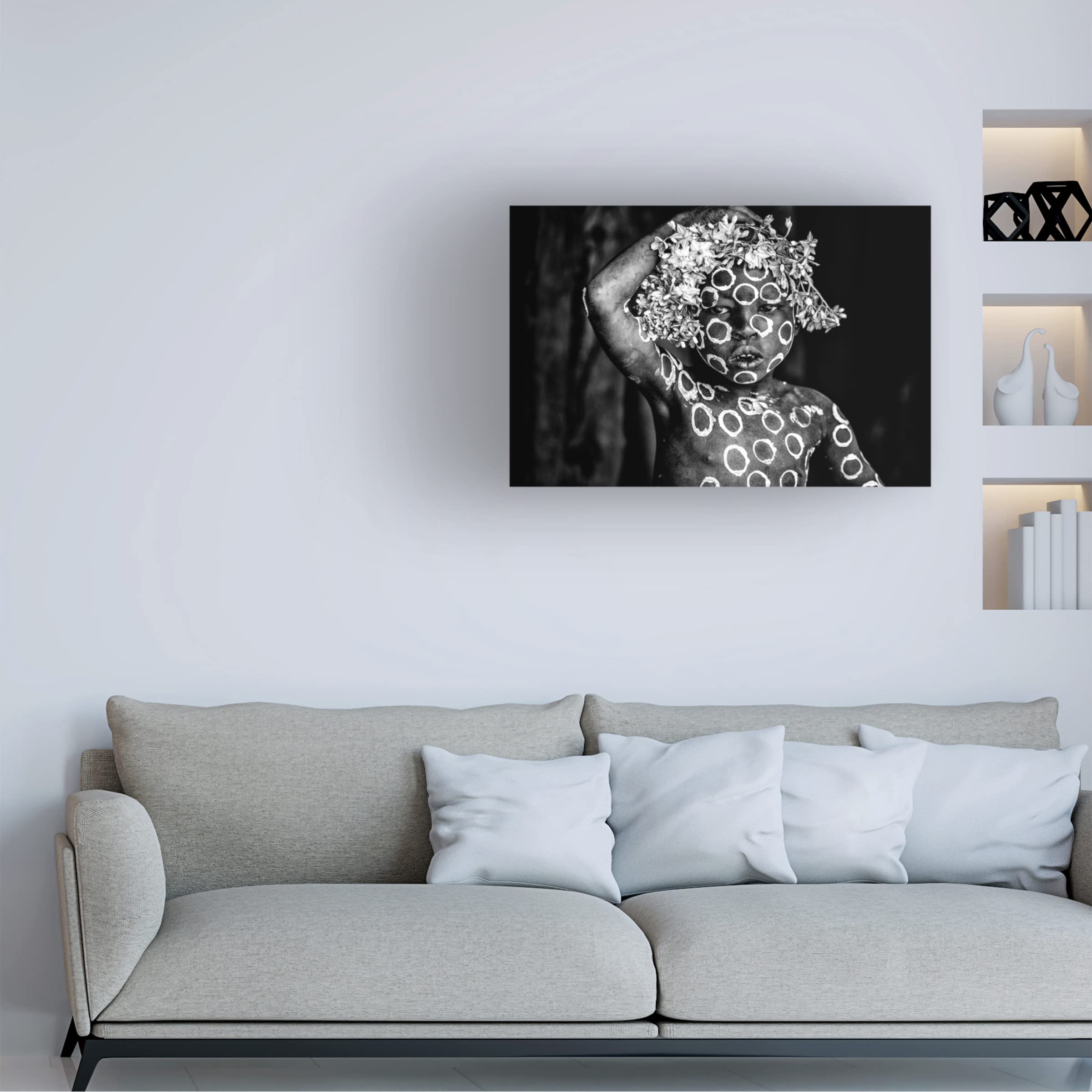 Trademark Fine Art 'Circles' Abstract Canvas Wall Art by Vedran Vidak - Modern Home Decor for Living Room, Bedroom & Office