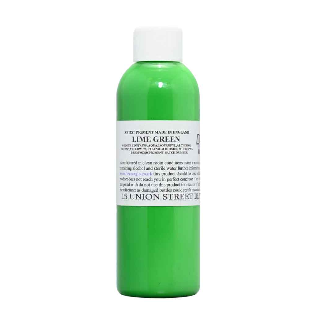 Dermaglo Lime Green - Bright & Vibrant Lime Green Nail Polish for Salon & Home Manicures - Perfect for Summer, Parties & Special Occasions
