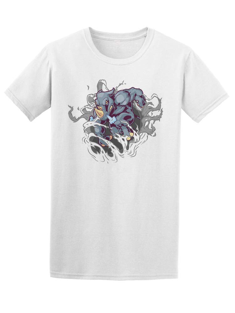 Vintage Angry Rhino Graphic T-Shirt for Men - Cool Retro Style Tee for Casual Wear, Street Fashion & Everyday Outfits