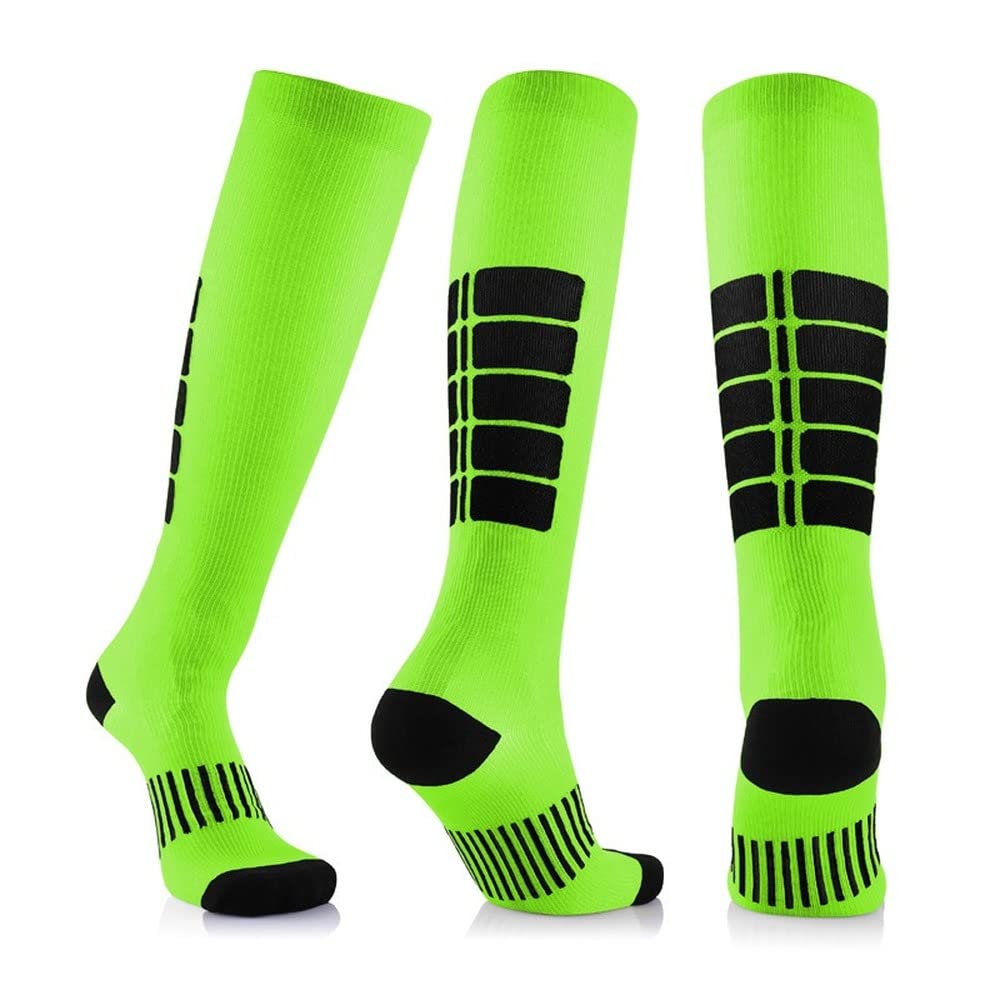 Nigeiyeme 15-25mmHg Compression Socks for Men & Women - Athletic Support Socks for Running, Hiking & Travel - Black Anti-Fatigue Legwear for Sports & Daily Wear