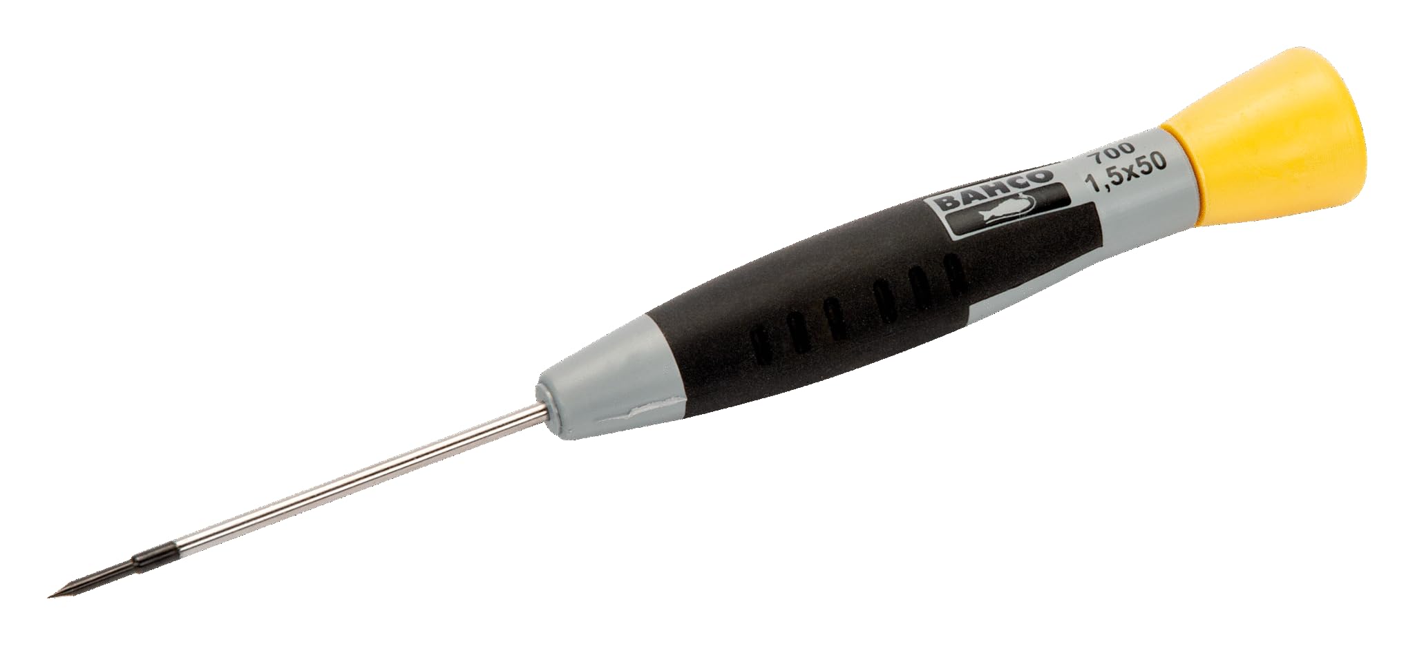 Bahco Precision Screwdriver - 2mm Slotted Tip, 50mm Blade Length - Professional Tool for Electronics, Watches & Small Appliances Repair