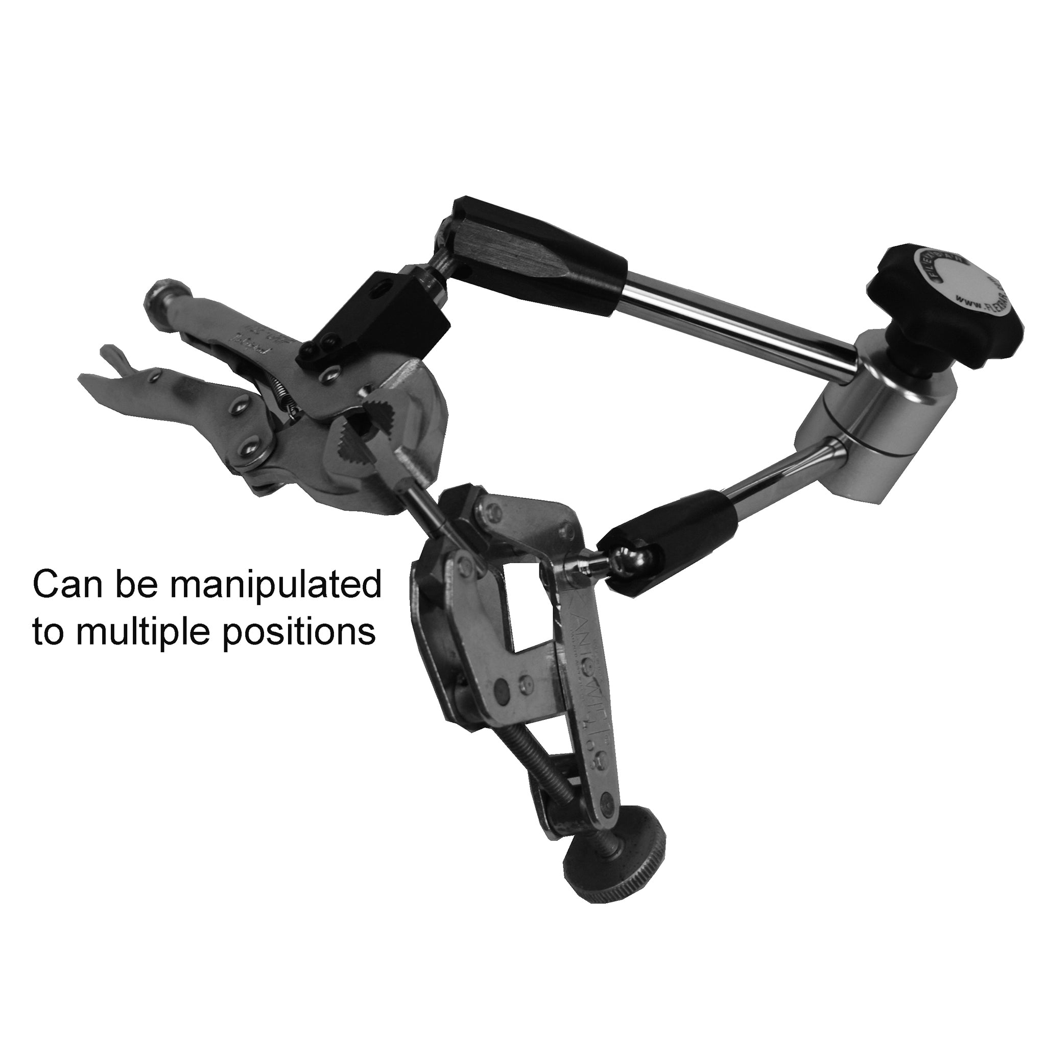 Flexbar® Extra Hand Dual Arm Support Tool (2 Capacity) - Perfect for DIY Projects, Home Repairs, and Workshop Assistance