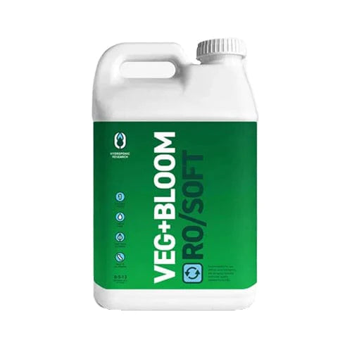 Veg + Bloom RO / Soft Base Hydroponic Nutrient Solution for Indoor Plants - Perfect for Hydroponics, Aquaponics, and Indoor Gardening