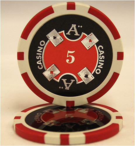 1000pcs MRC Poker Chips Set - Professional Casino Grade Ace Design with Durable Acrylic Storage Case | Perfect for Home Poker Games, Casino Nights, and Gift Giving