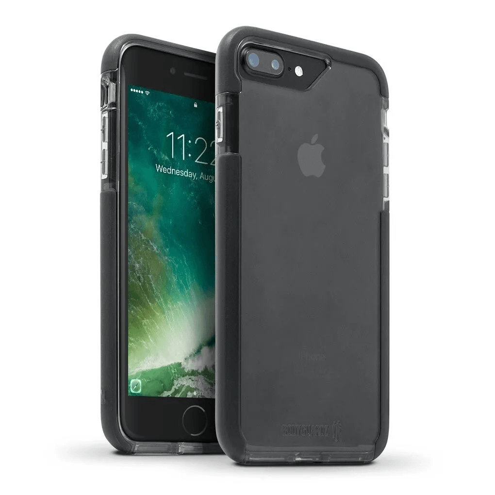 BodyGuardz Ace Pro iPhone 7 Plus / 8 Plus Case - Smoke Black | Premium Protective Cover for Everyday Use & Outdoor Activities