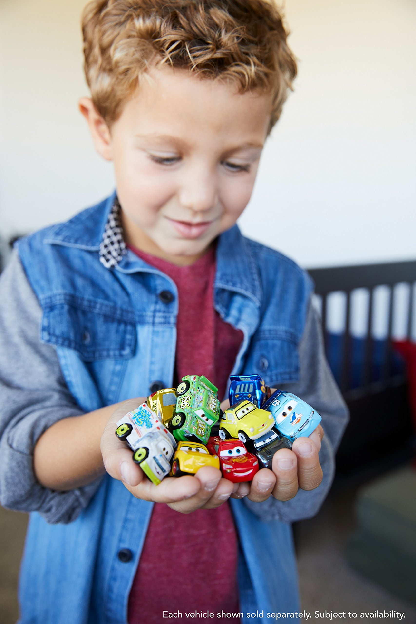Disney Cars Toys Mini Racers Metal Vehicles - 3 Pack Set of Lightning McQueen & Friends for Kids Collection & Play | Perfect for Birthday Gifts, Party Favors and Display