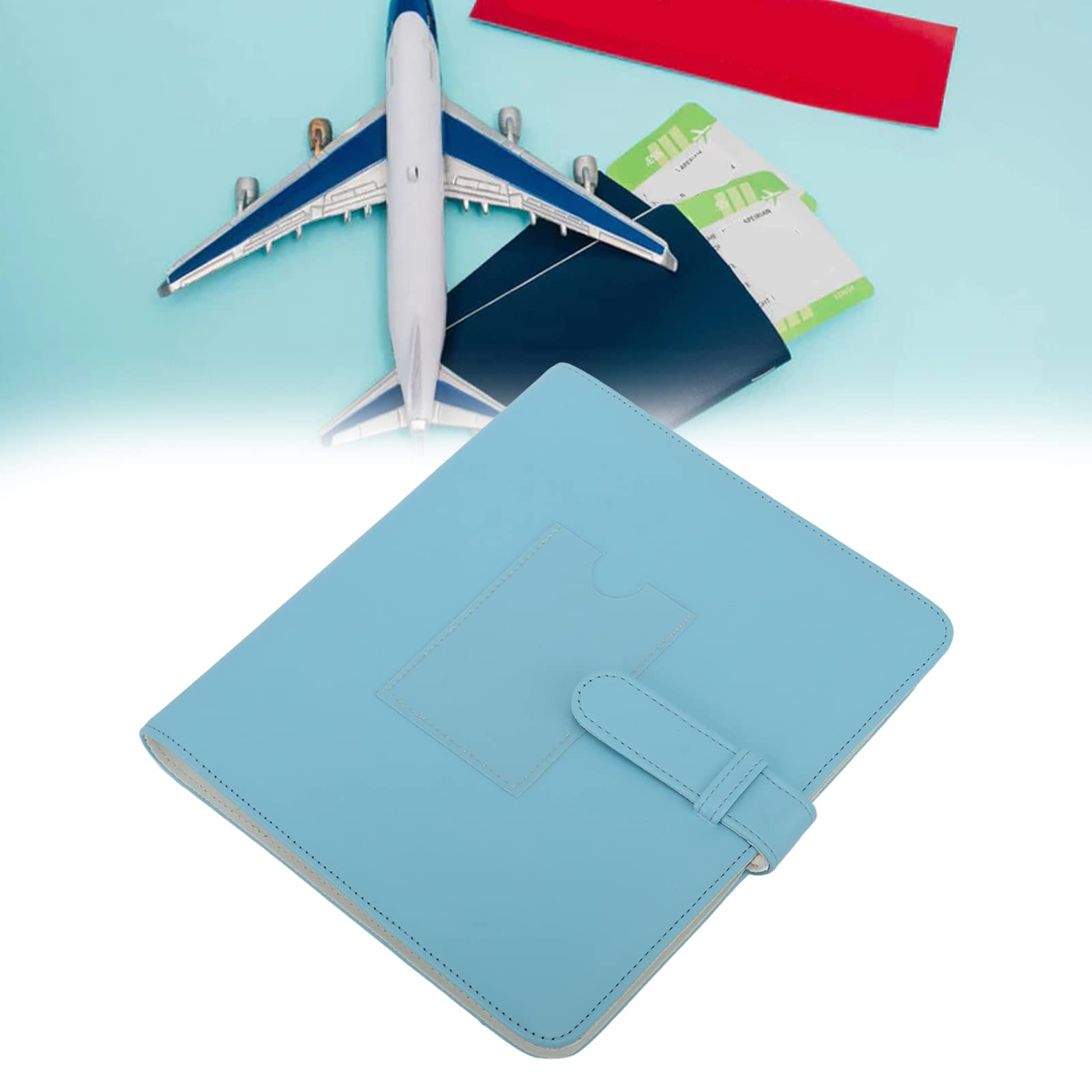 Mini Camera Photo Album - High Transparency Travel Photo Book for Memories, Scrapbooking & Polaroid Pictures (Blue) - Perfect for Travel, Weddings & DIY Projects